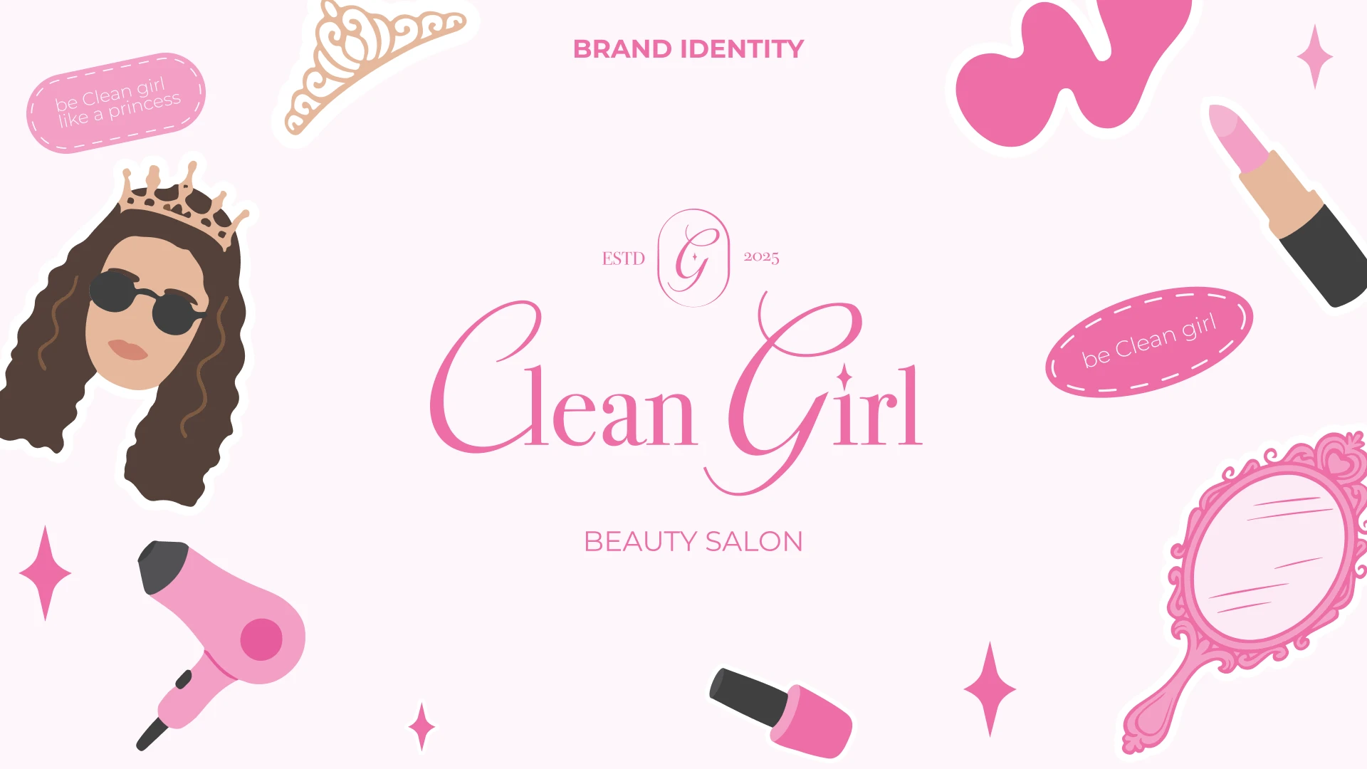 Beauty salon | Clean Girl | Brand identity — Изображение №1 — Брендинг на Dprofile