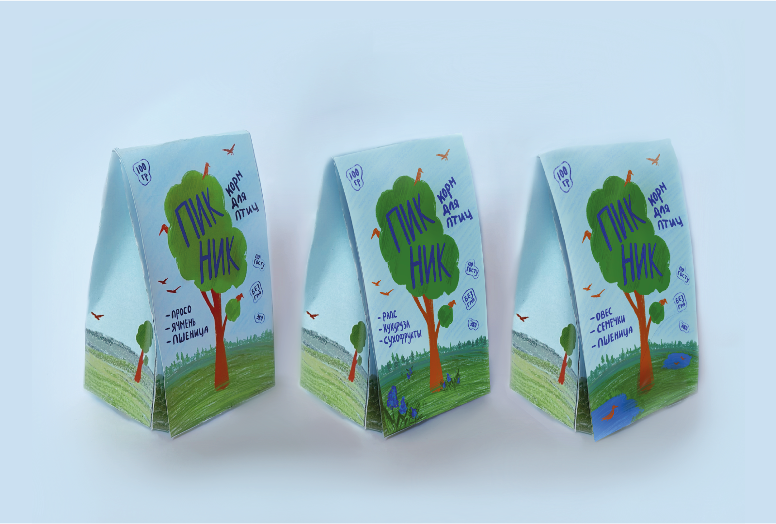 Корм для птиц «Пикник» — Изображение №3 — Интерфейсы, Брендинг на Dprofile