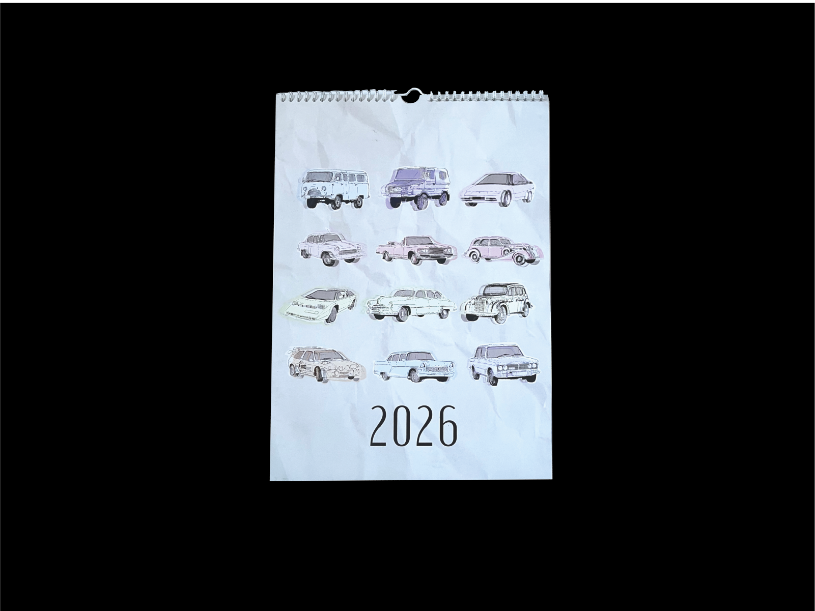 Календарь на тему советского автопрома — Изображение №1 — Иллюстрация, Графика на Dprofile