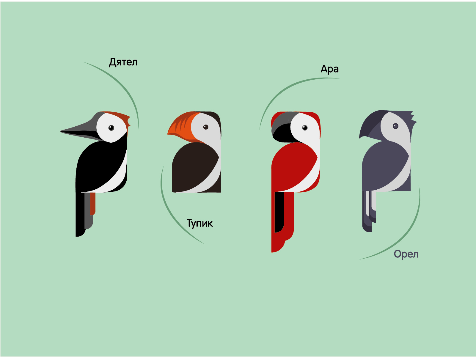 Серия пиктограмм на тему птиц — Изображение №2 — Графика, Маркетинг на Dprofile
