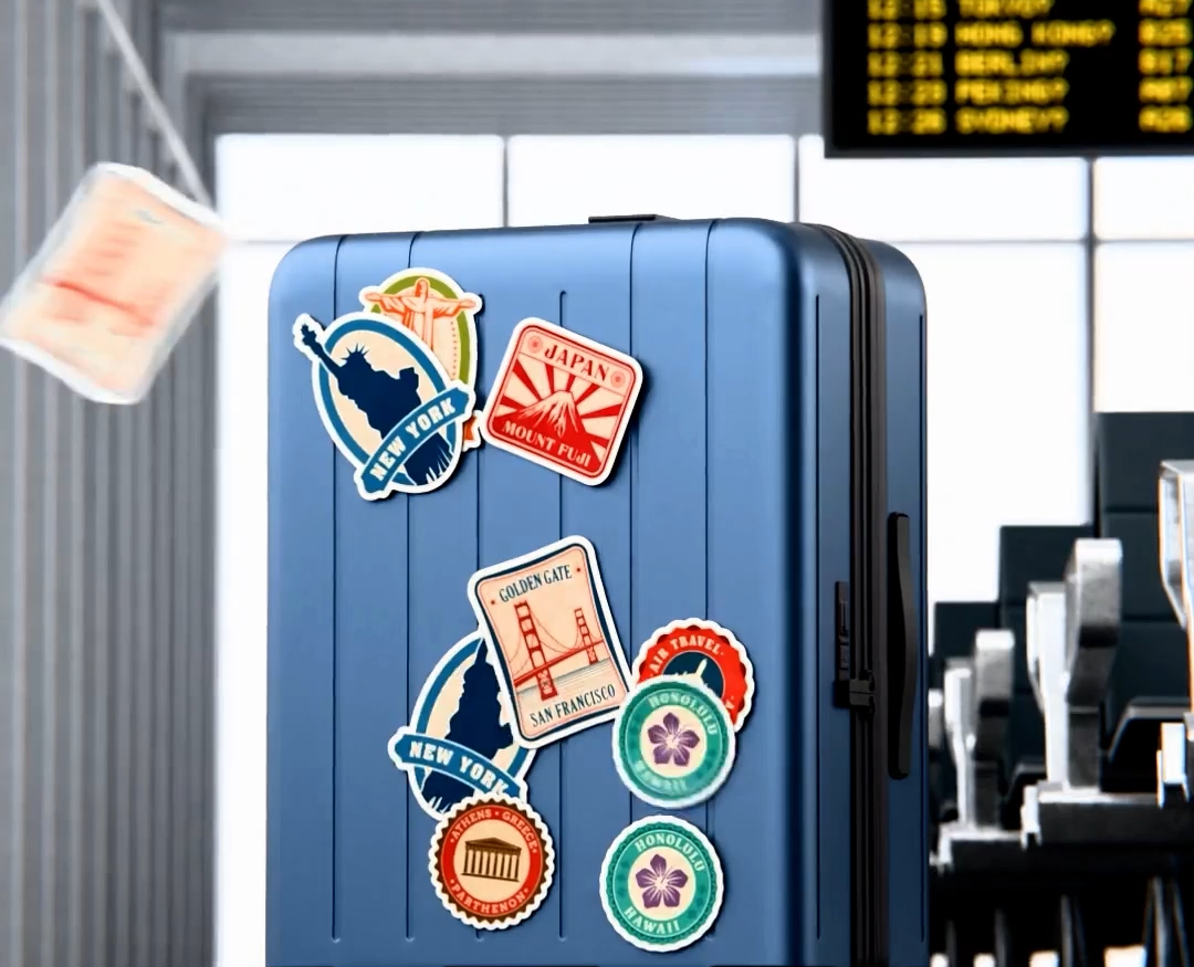 The Traveling Suitcase: Sticker Journeys на Dprofile