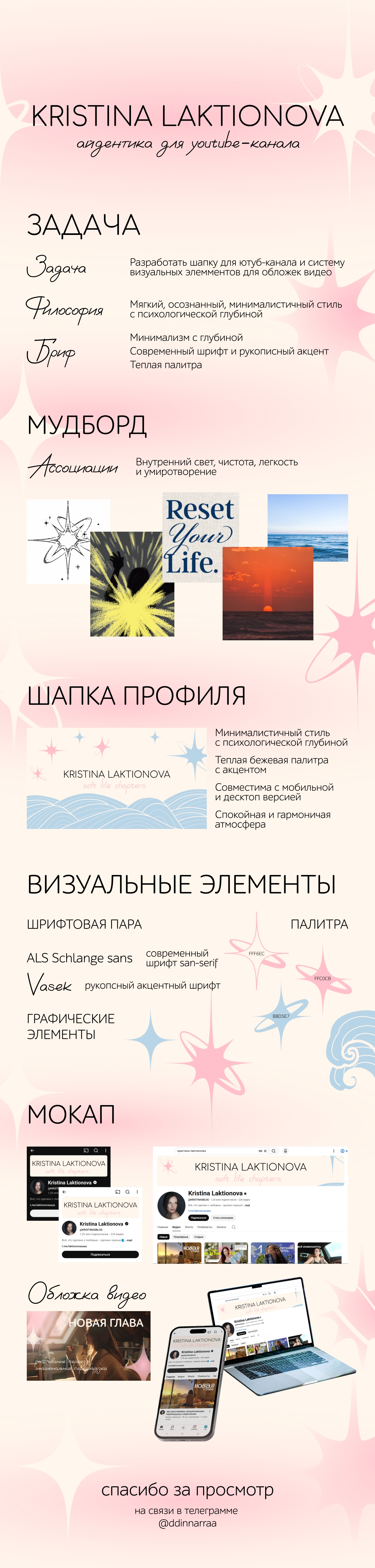 Айдентика для канала Kristina Laktionova — Изображение №1 — Брендинг, Графика на Dprofile