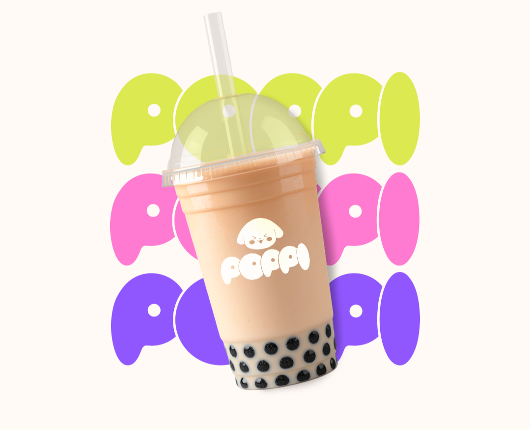 Фирменный стиль для кафе bubble tea | Логотип | Маскот на Dprofile