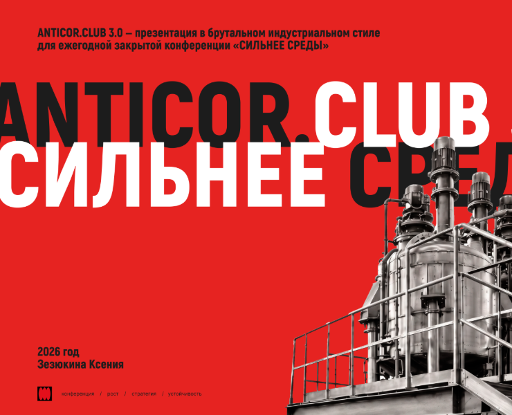 ANTICOR.CLUB 3.0 / дизайн-концепция конференции — Брендинг, Графика на Dprofile