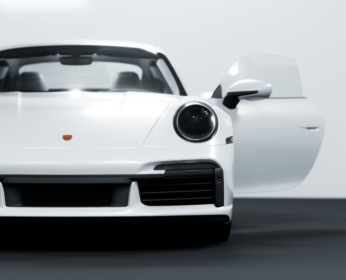 Porsche 911 CG — Иллюстрация, 3D на Dprofile