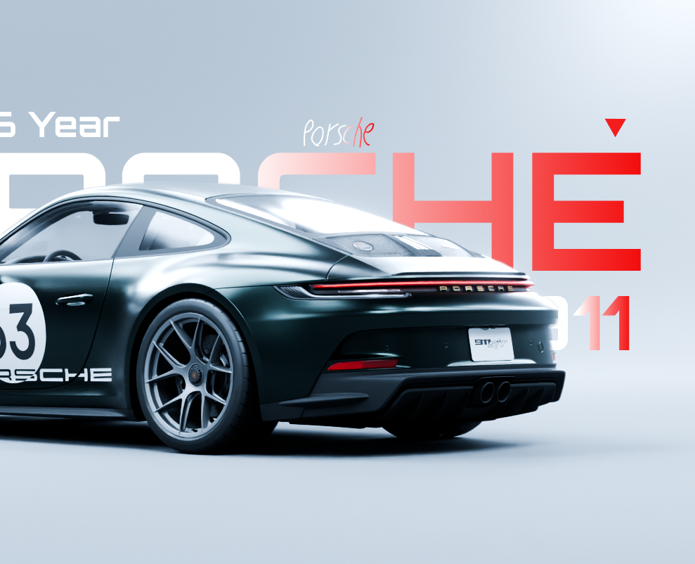 Porsche 911 S/T CG — Графика, 3D на Dprofile