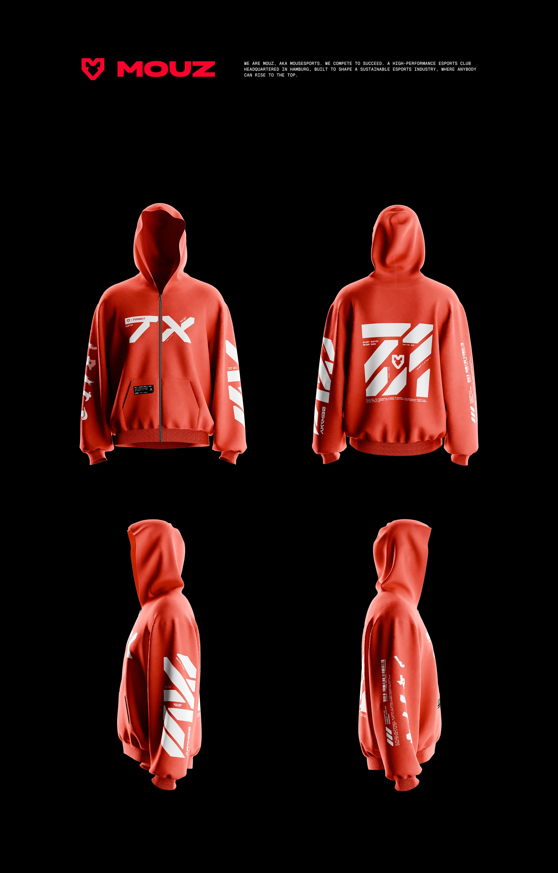FONBET x MOUZ MERCH | BLAST.tv Major: Austin 2025 — Изображение №3 — Брендинг, Графика на Dprofile