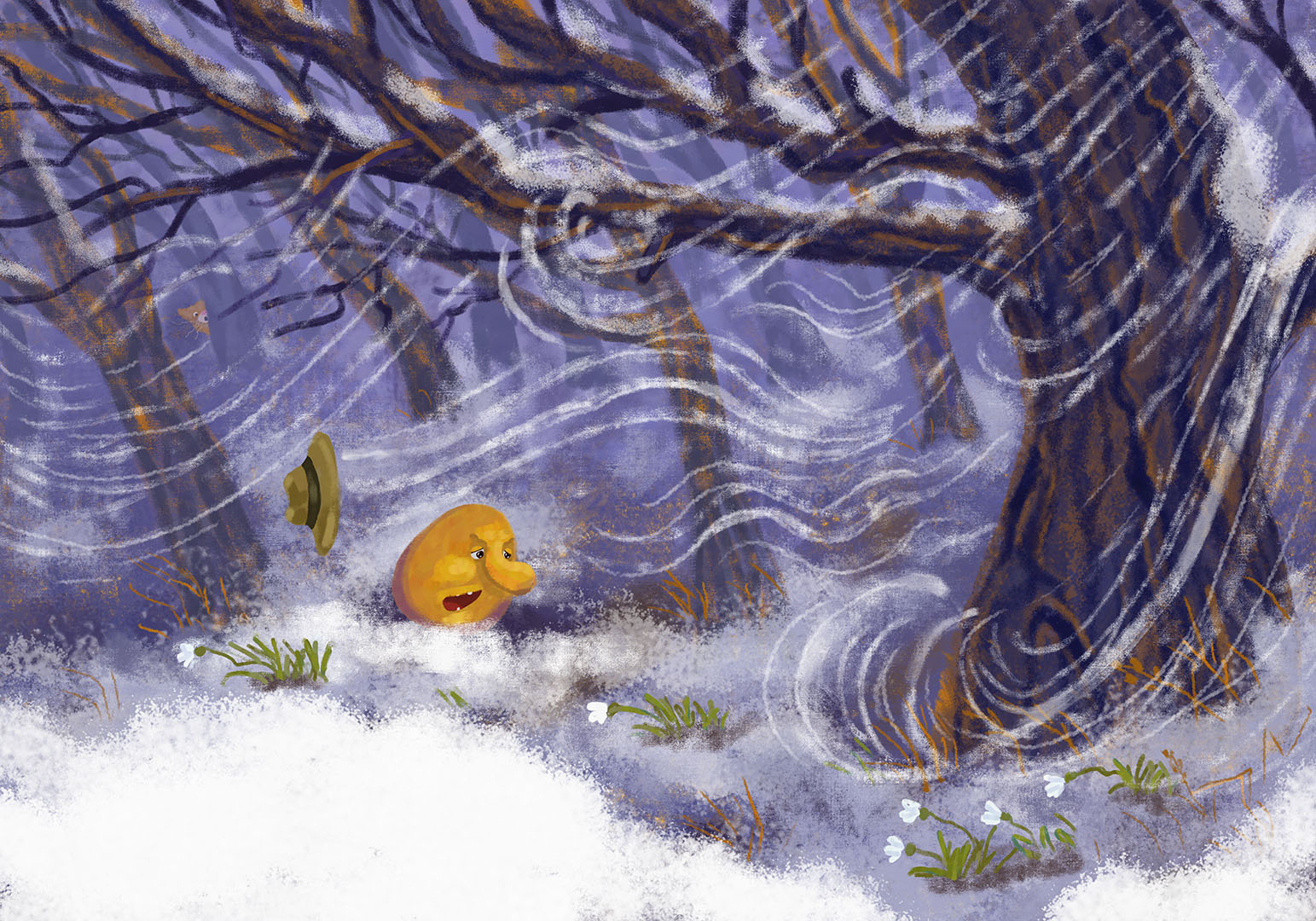 Колобок. Русская народная сказка — Изображение №4 — Иллюстрация, Графика на Dprofile