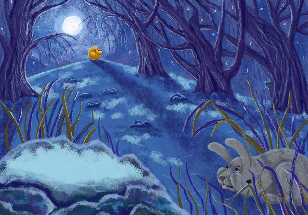 Колобок. Русская народная сказка — Изображение №5 — Иллюстрация, Графика на Dprofile