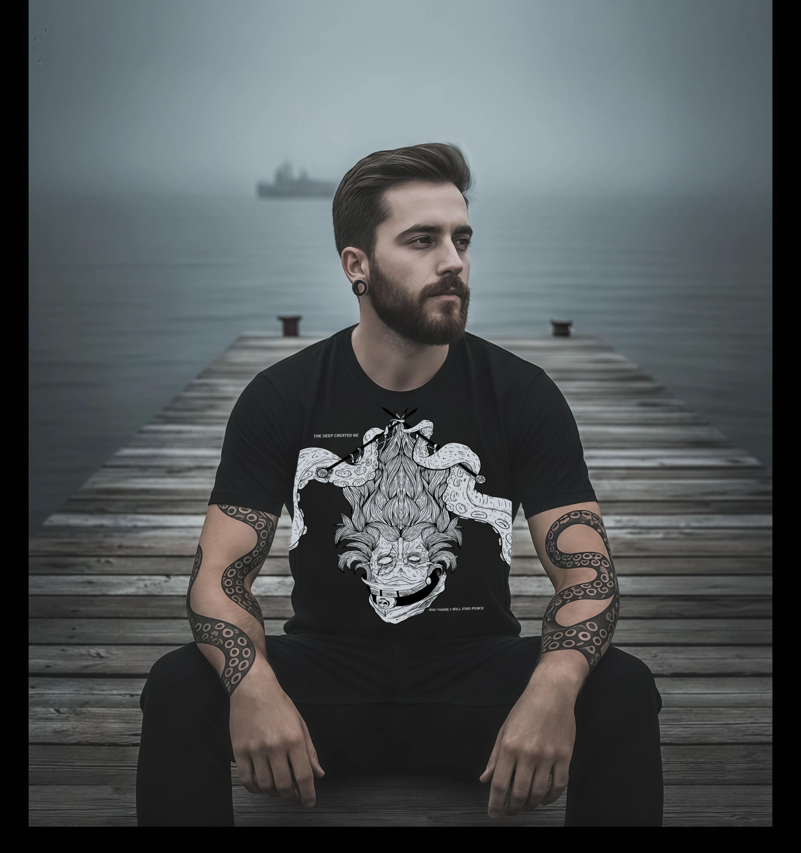 Dark sea | Inktober 2025 — Изображение №5 — Иллюстрация, Графика на Dprofile