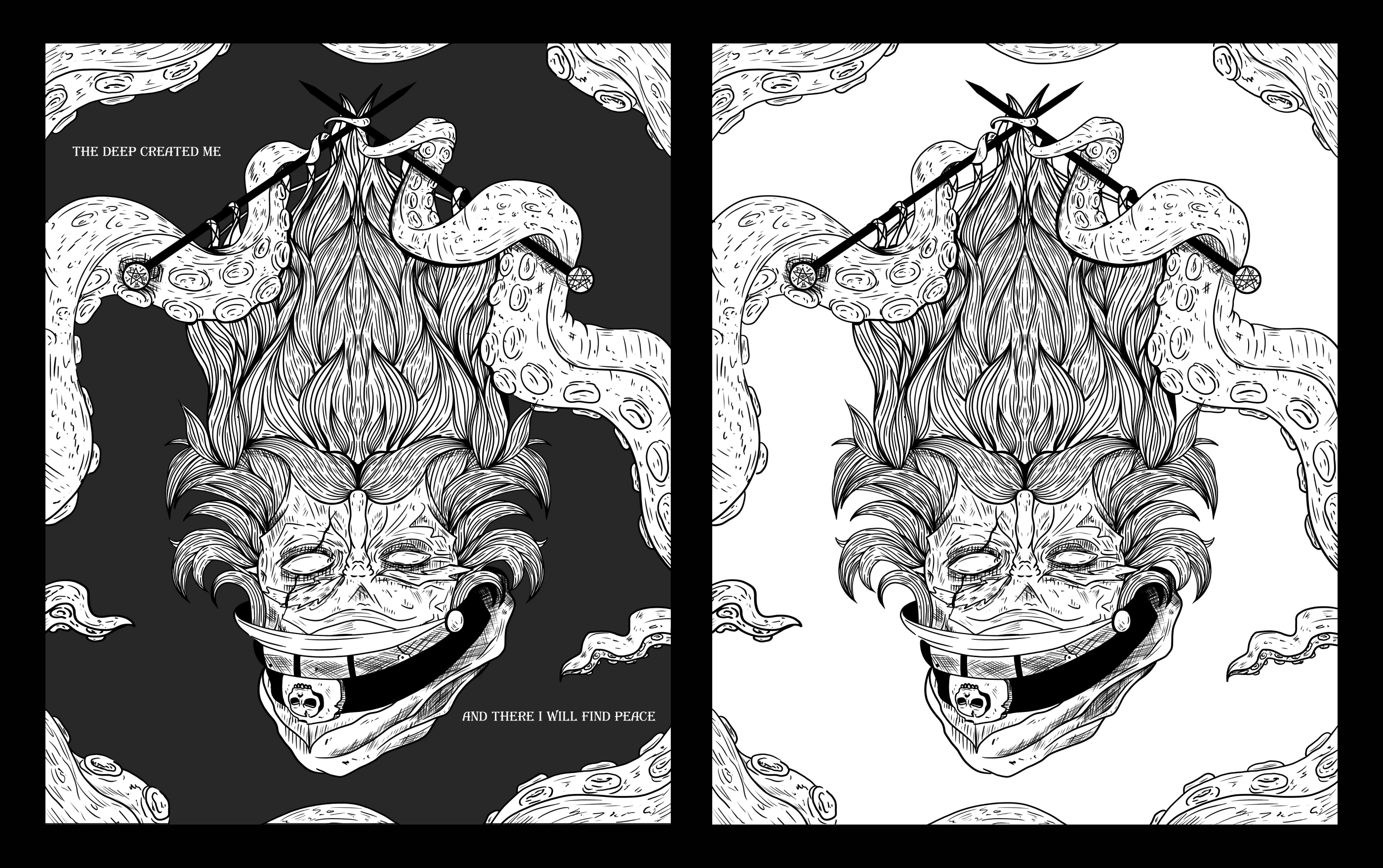 Dark sea | Inktober 2025 — Изображение №4 — Иллюстрация, Графика на Dprofile