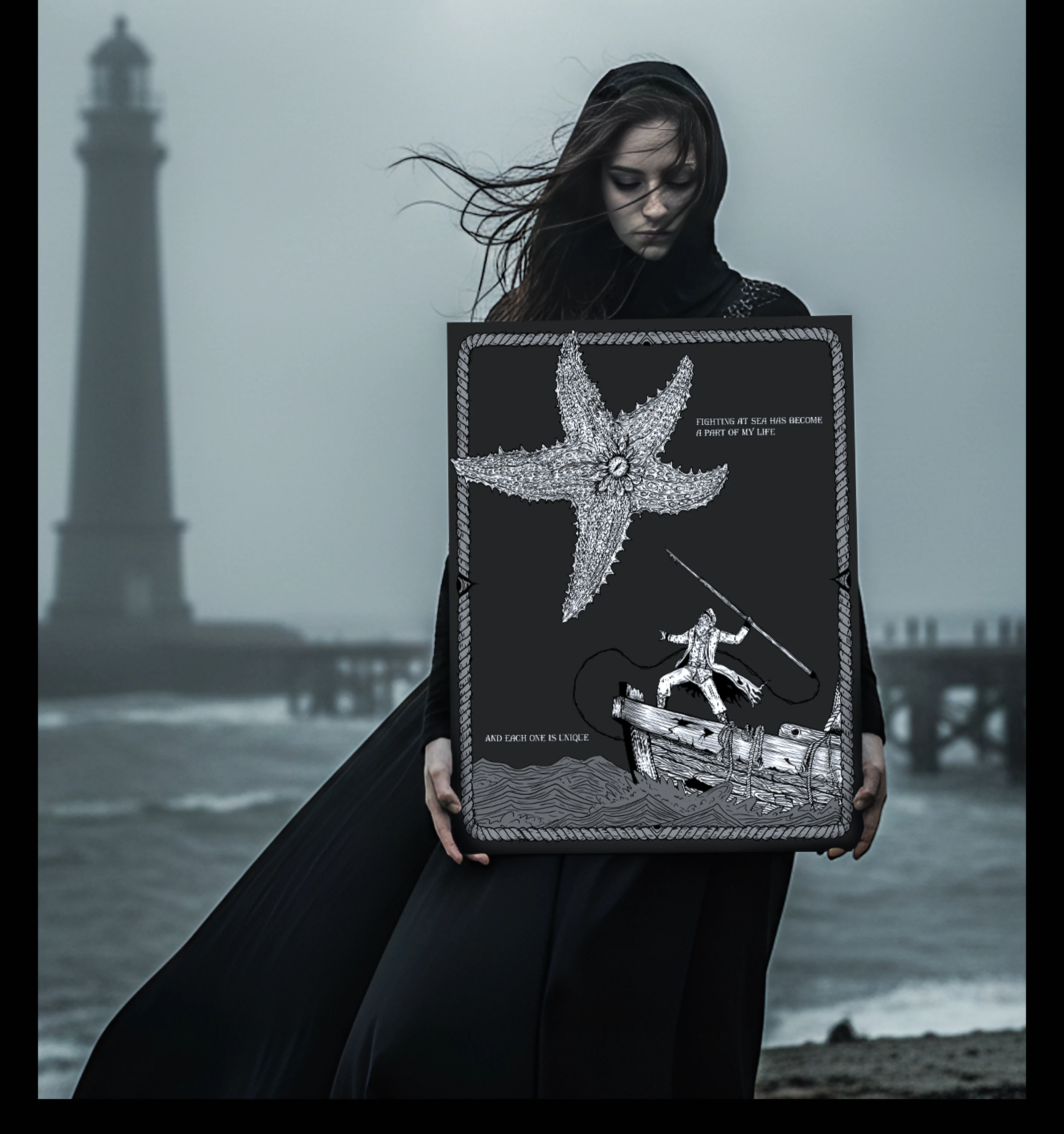 Dark sea | Inktober 2025 — Изображение №7 — Иллюстрация, Графика на Dprofile