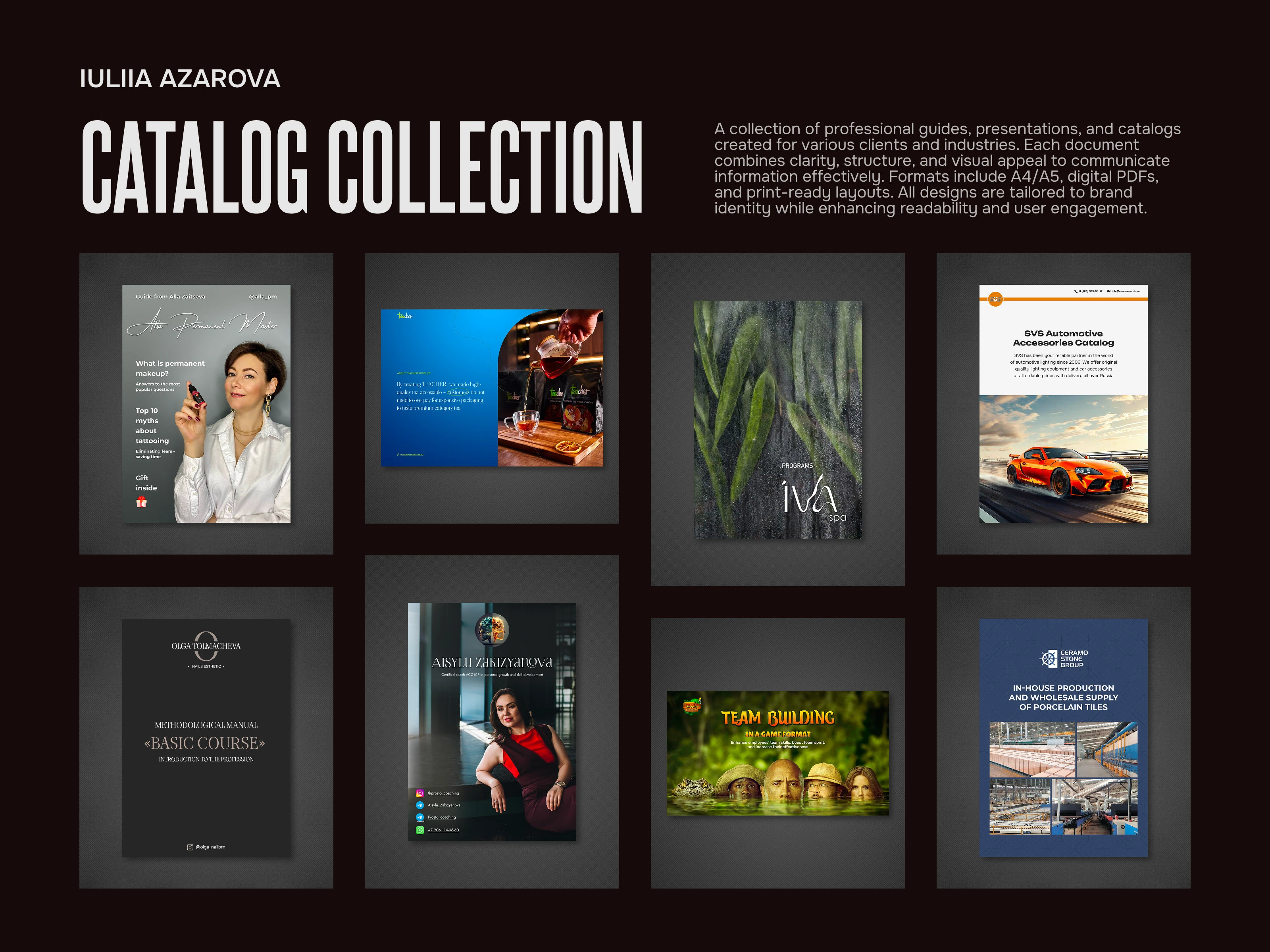 Print & Digital Guides, Presentations and Catalogs — Изображение №1 — Графика на Dprofile