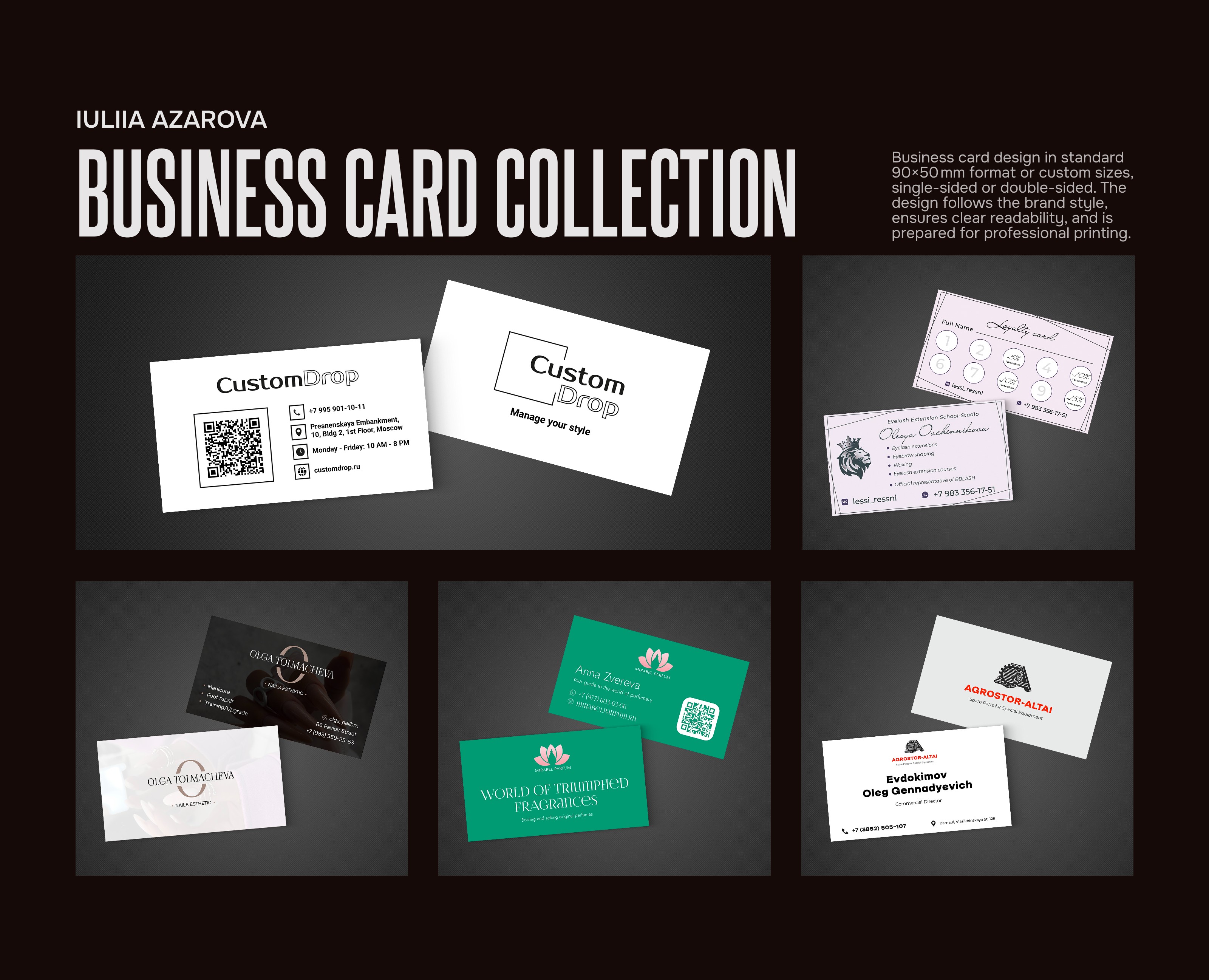 Business Card Design Collection | Print-Ready Cards — Брендинг на Dprofile