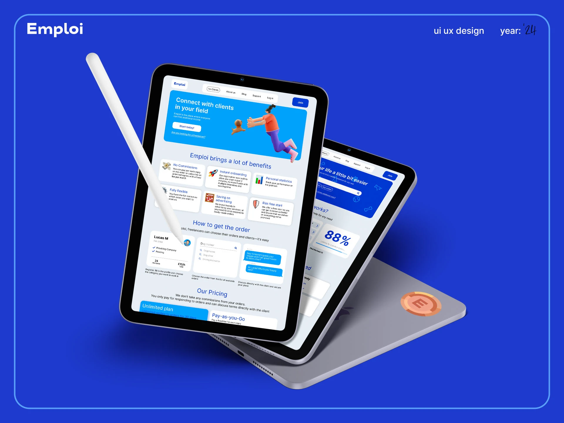 Emploi - найди своего исполнителя UX/UI — Изображение №6 — Интерфейсы на Dprofile