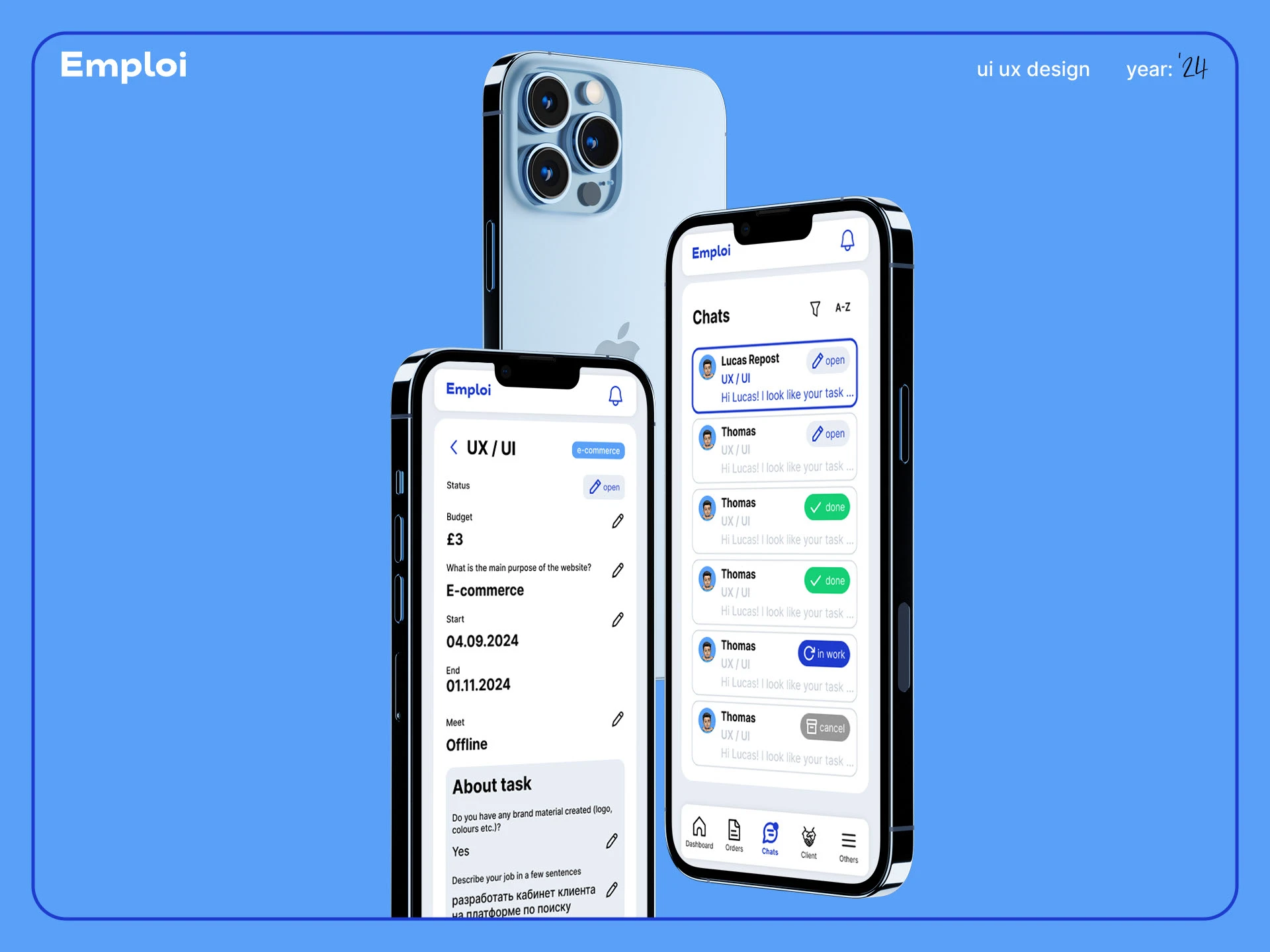 Emploi - найди своего исполнителя UX/UI — Изображение №8 — Интерфейсы на Dprofile