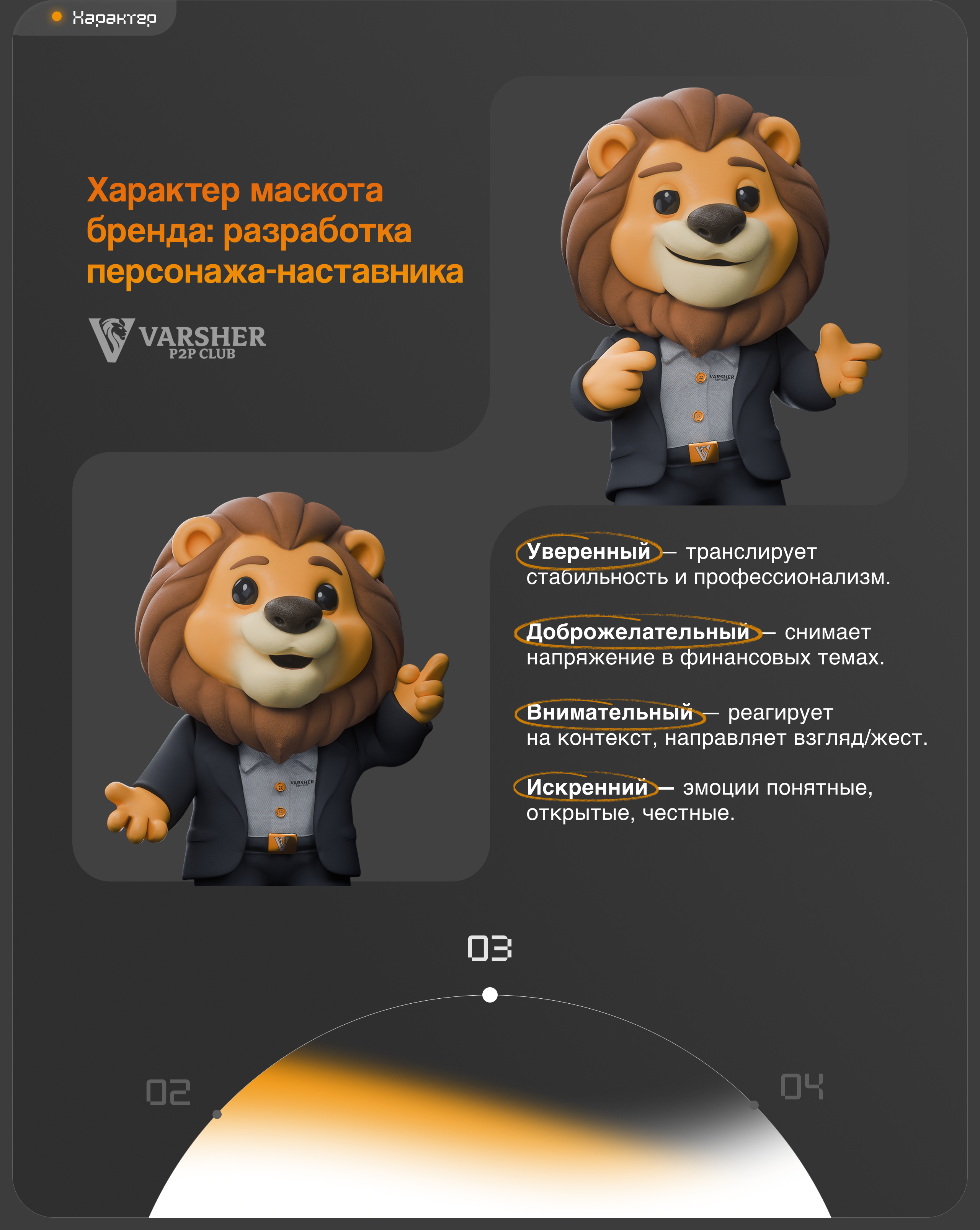 Разработка 3D-маскота для финтех-компании / VARSHER — Изображение №5 — 3D, Анимация на Dprofile