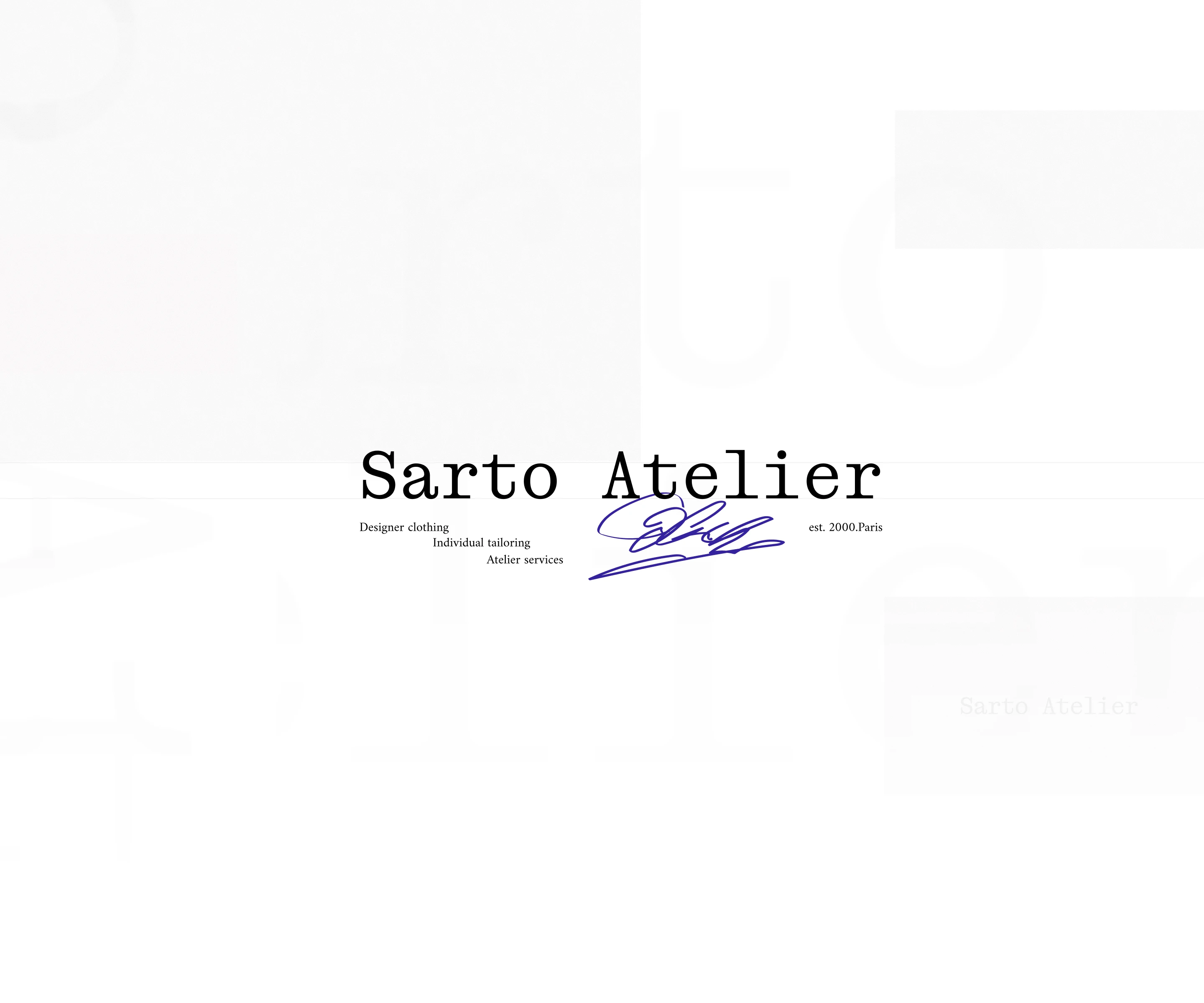 Sarto Atelier — Изображение №2 — Интерфейсы, Брендинг на Dprofile