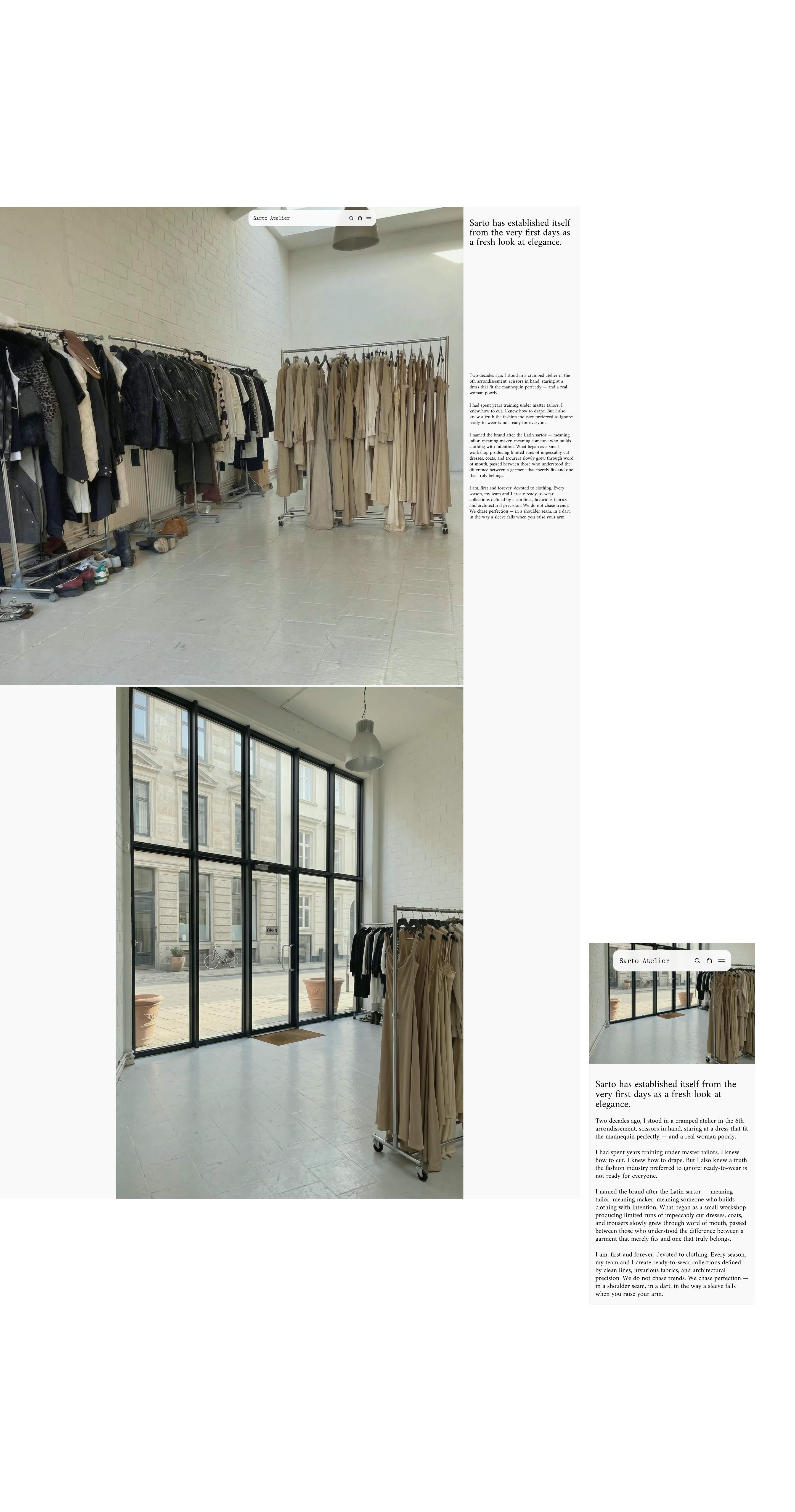 Sarto Atelier — Изображение №27 — Интерфейсы, Брендинг на Dprofile