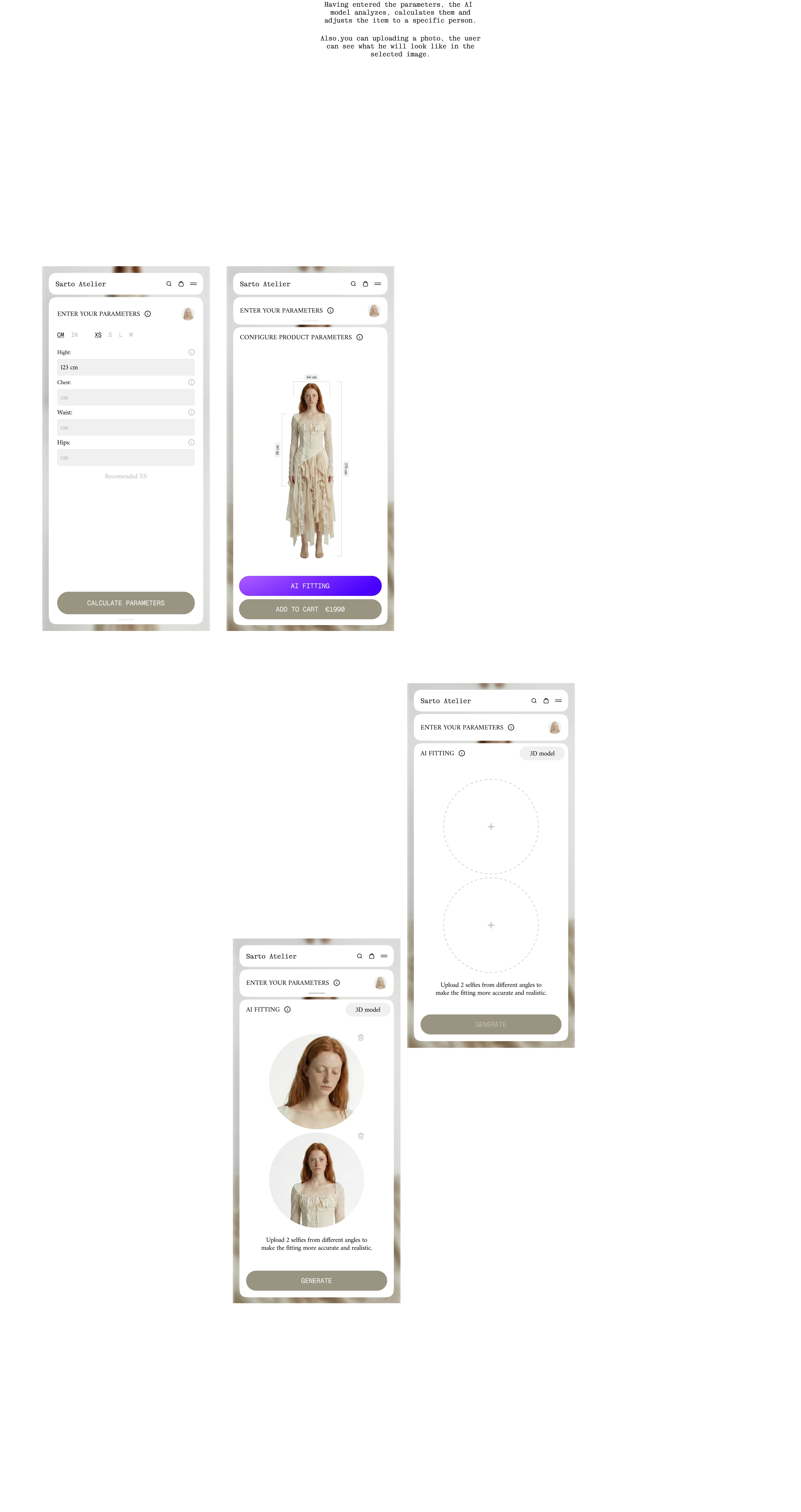 Sarto Atelier — Изображение №19 — Интерфейсы, Брендинг на Dprofile