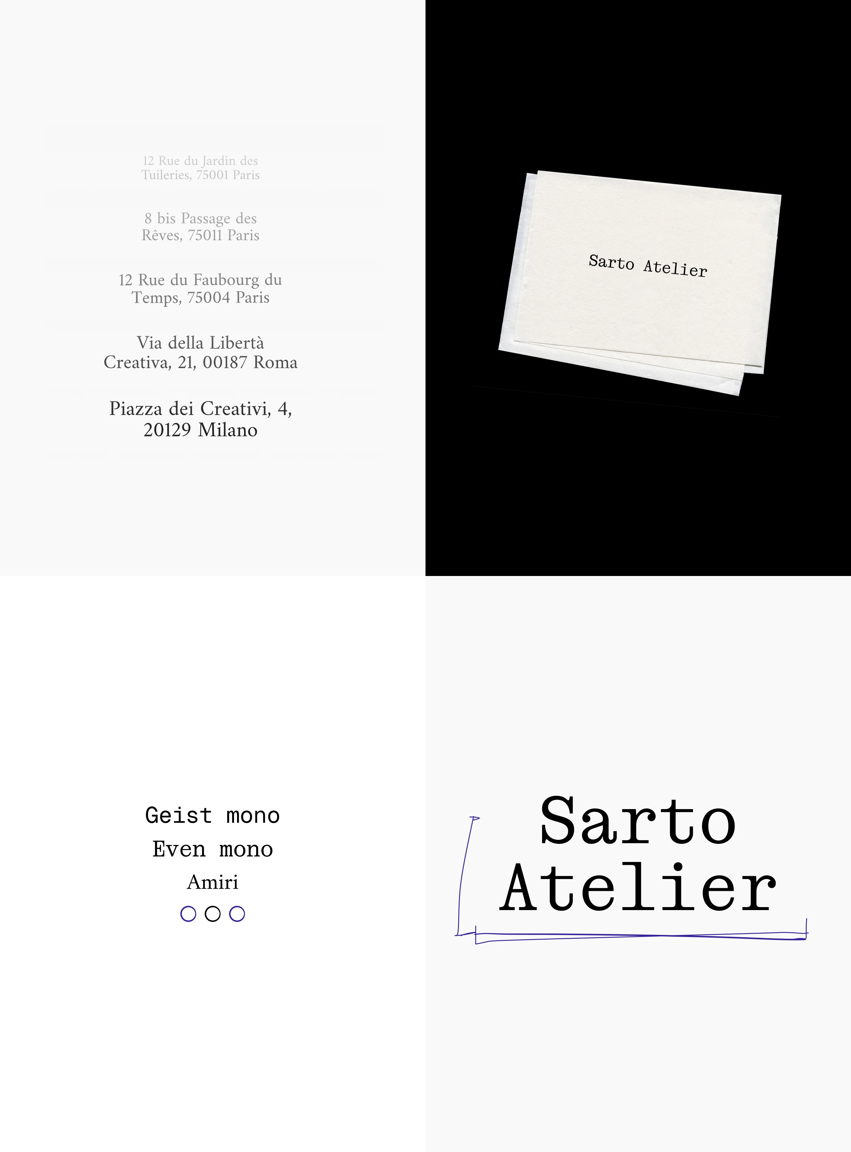 Sarto Atelier — Изображение №28 — Интерфейсы, Брендинг на Dprofile