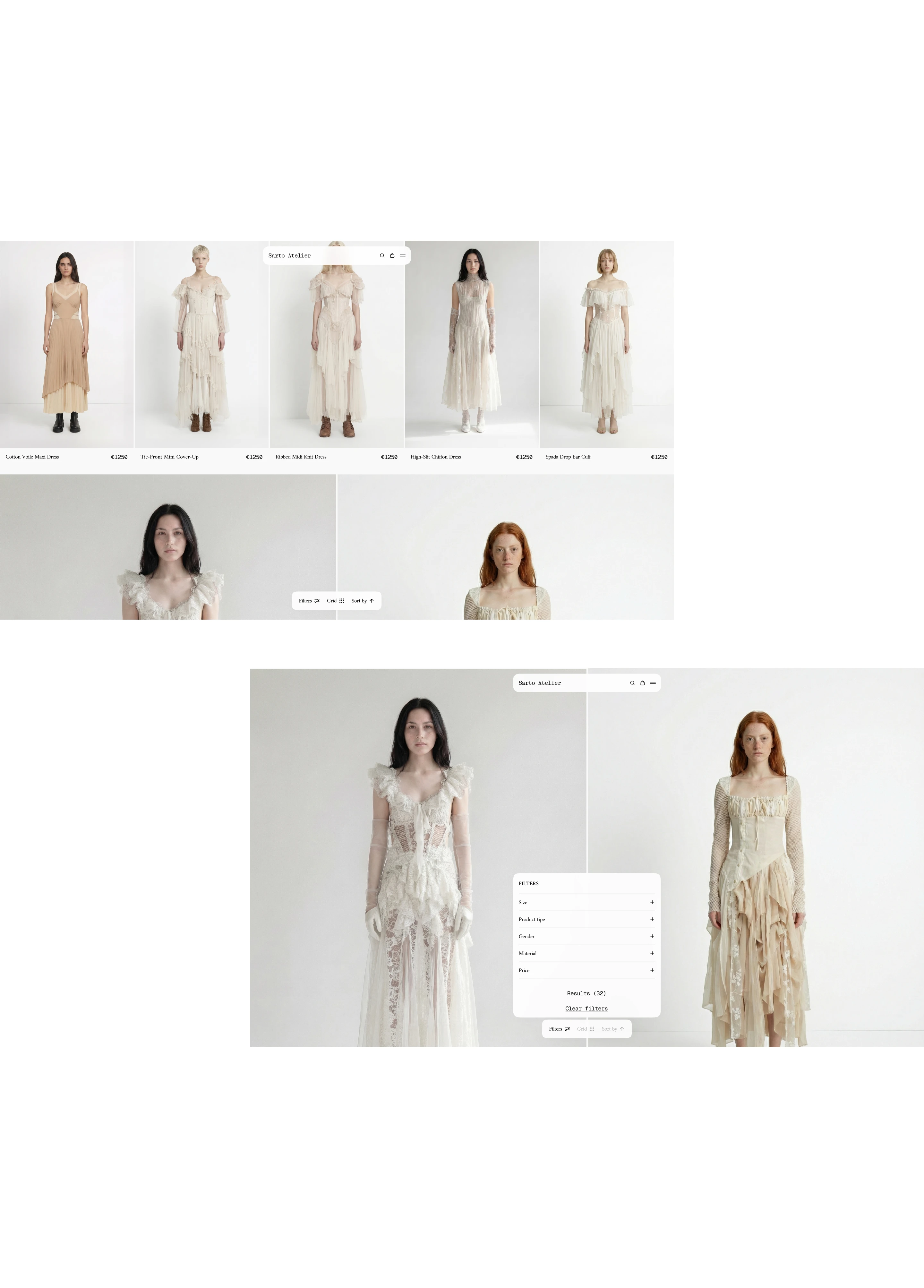 Sarto Atelier — Изображение №22 — Интерфейсы, Брендинг на Dprofile