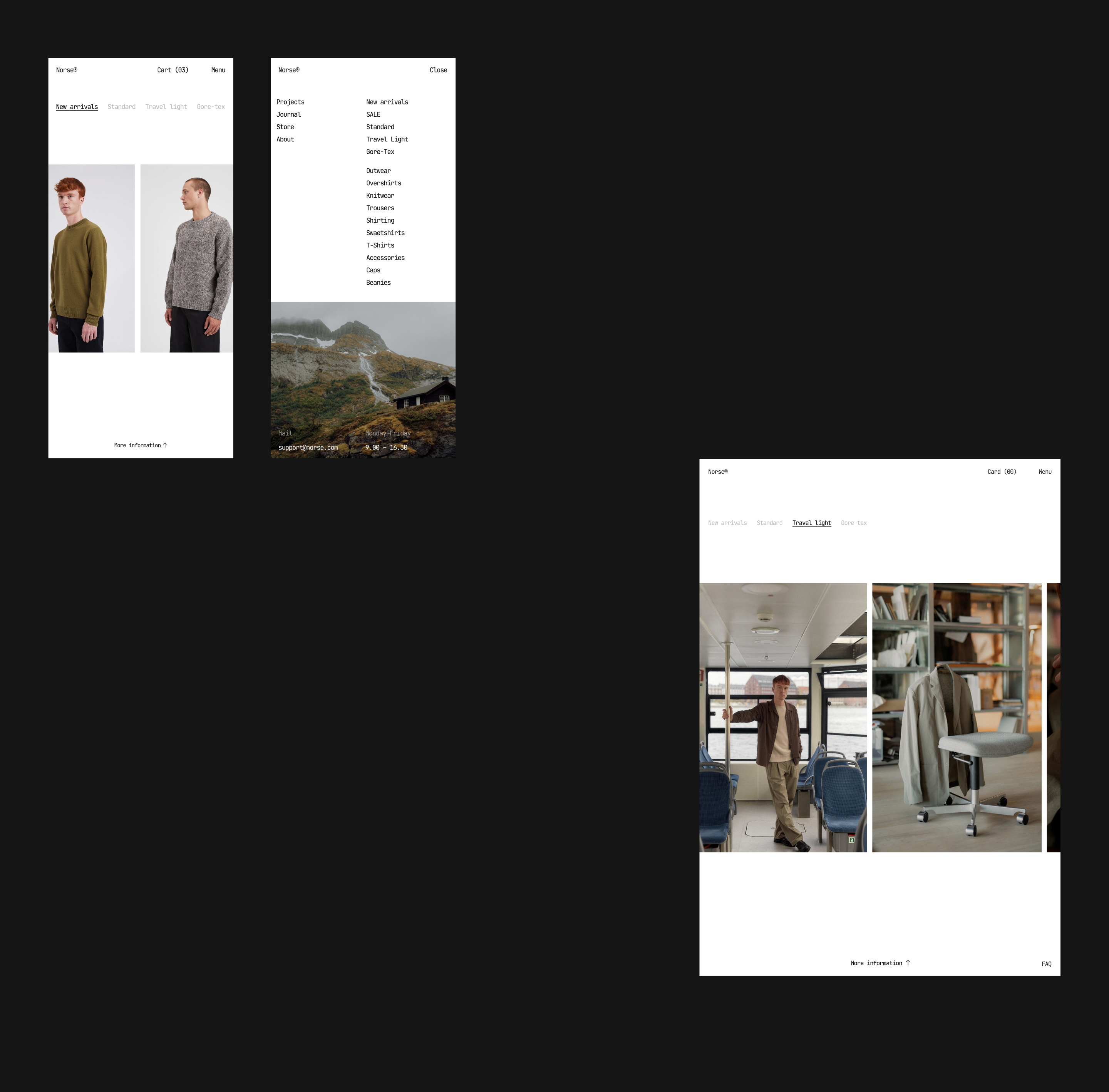 Norse® | Redesign concept — Изображение №2 — Интерфейсы, Брендинг на Dprofile