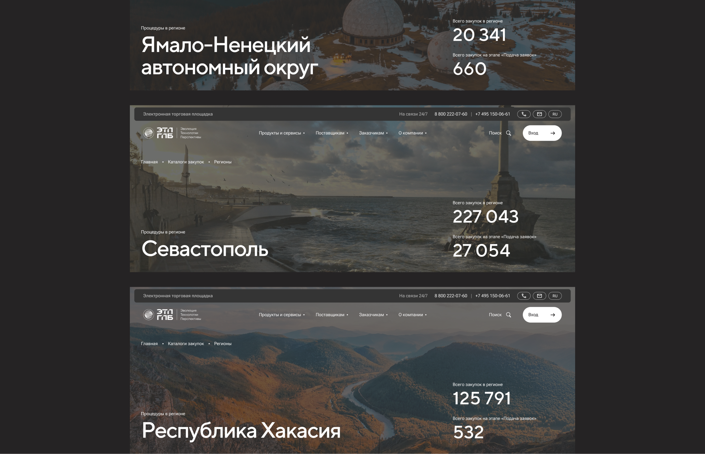 ЭТП ГПБ — Электронная торговая площадка Газпромбанка — Изображение №20 — Интерфейсы на Dprofile