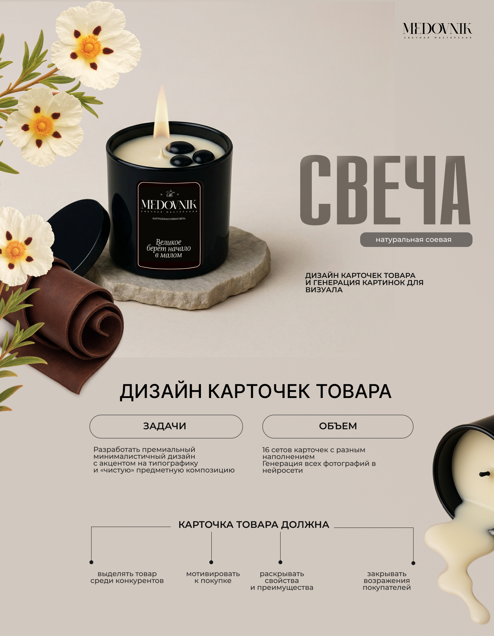 Инфографика для бренда свечей — Изображение №1 — Брендинг на Dprofile