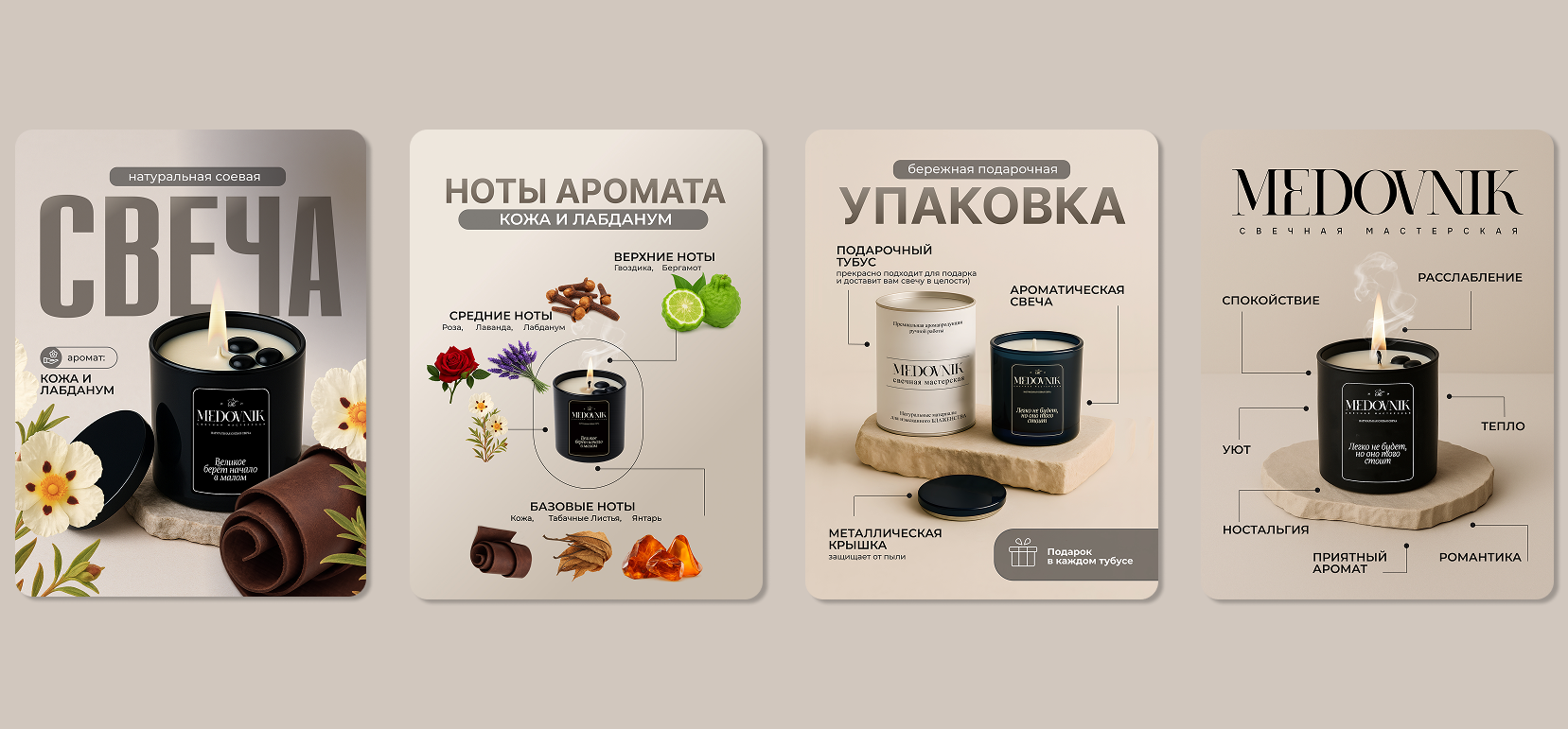 Инфографика для бренда свечей — Изображение №3 — Брендинг на Dprofile