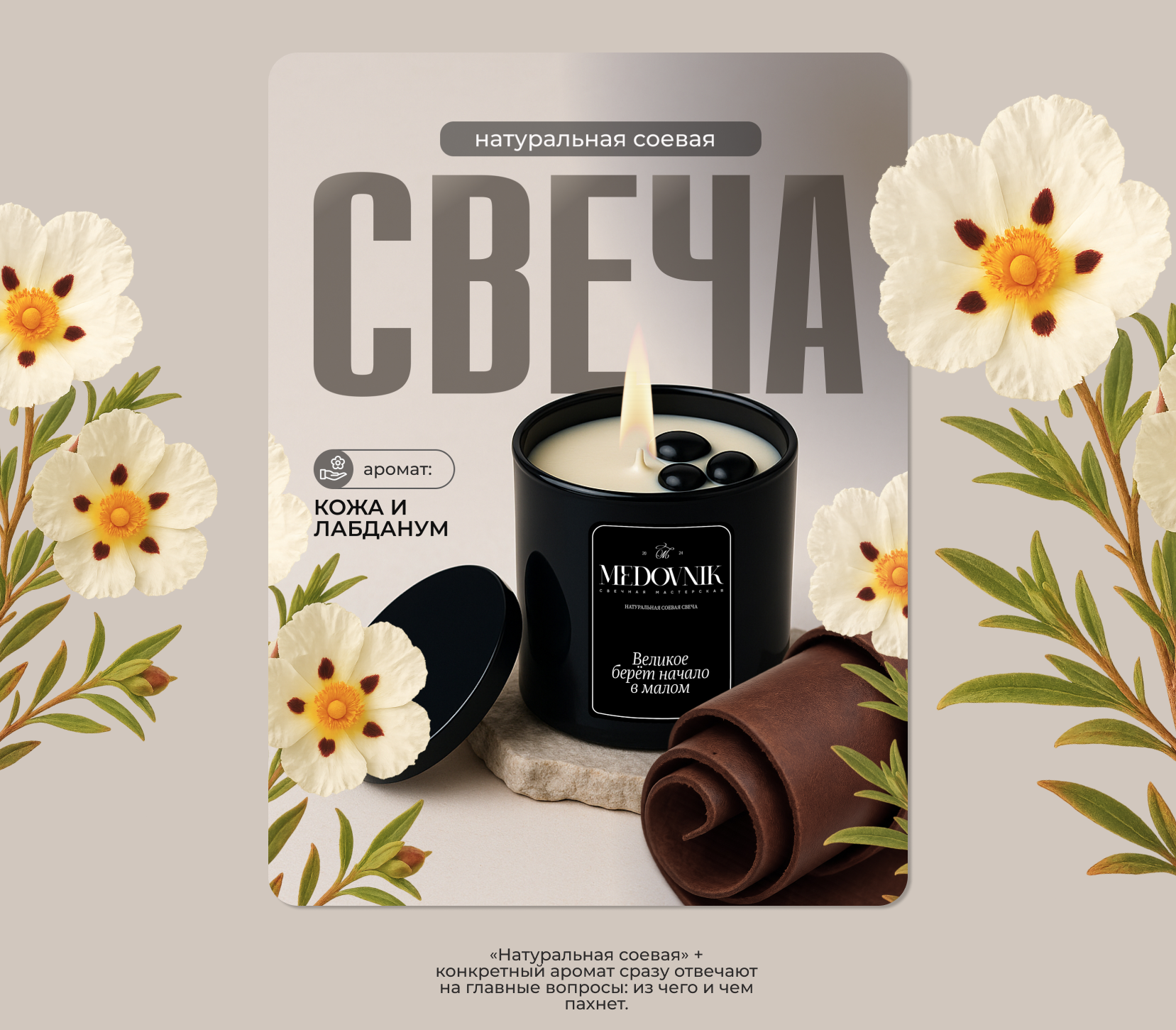 Инфографика для бренда свечей — Изображение №4 — Брендинг на Dprofile