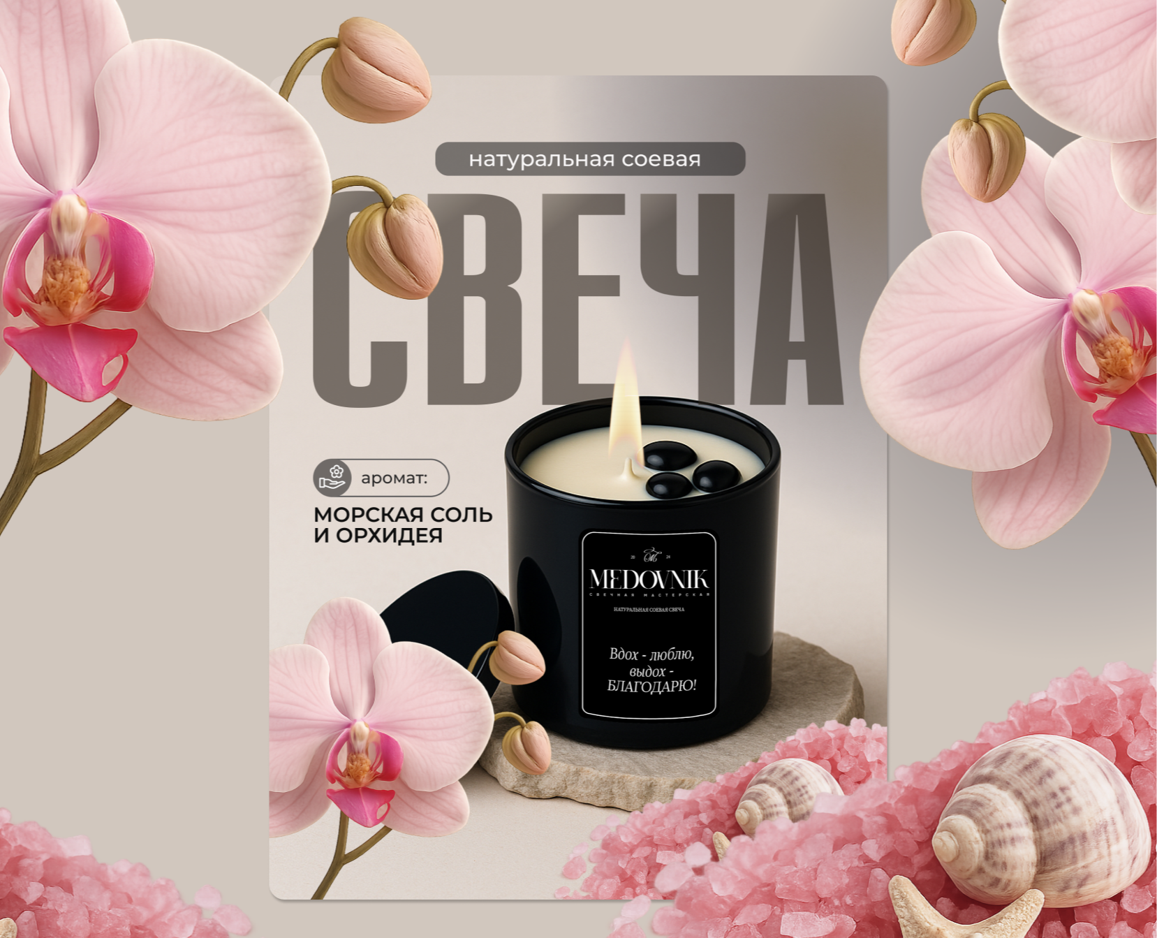 Инфографика для бренда свечей — Брендинг на Dprofile