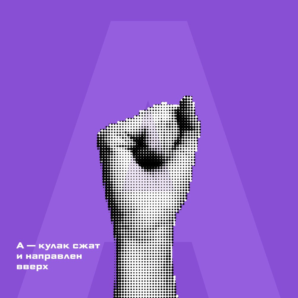 Постеры для русской дактильной азбуки — Изображение №3 — Графика на Dprofile