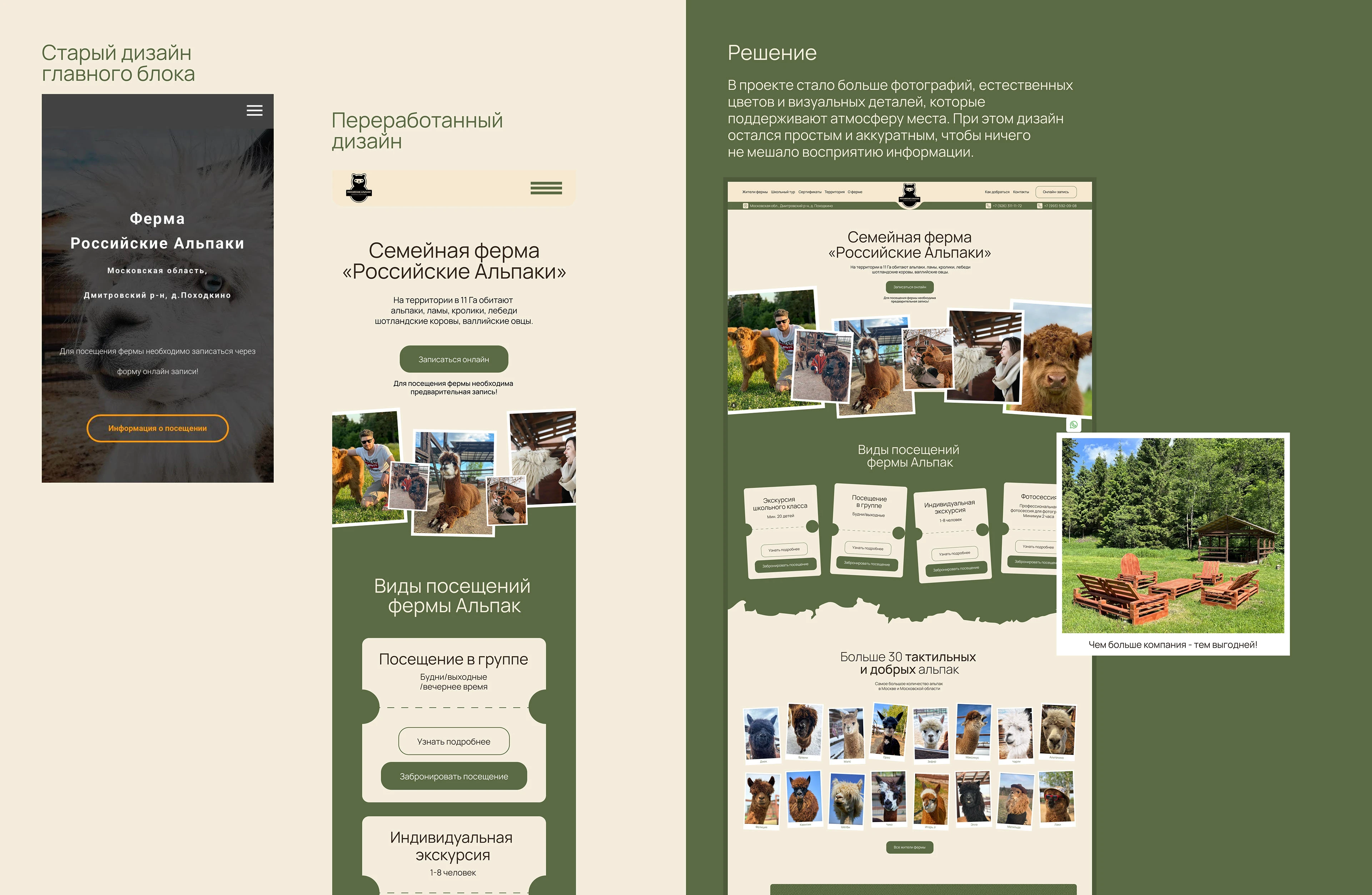 Сайт для фермы «Российские Альпаки» — Изображение №4 — Интерфейсы на Dprofile