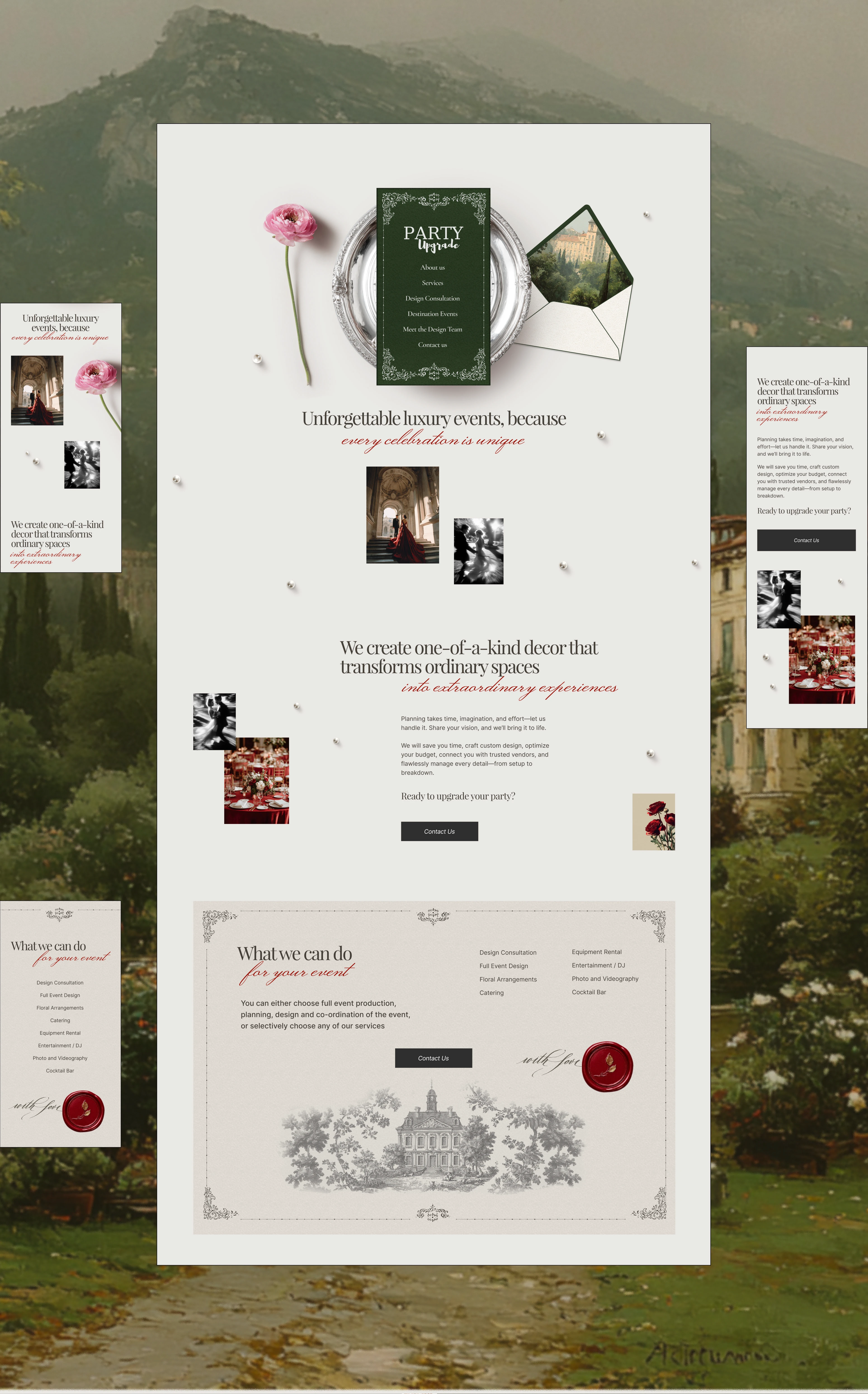 Party Upgrade — event organization сайт ивент агентства — Изображение №9 — Интерфейсы, Брендинг на Dprofile