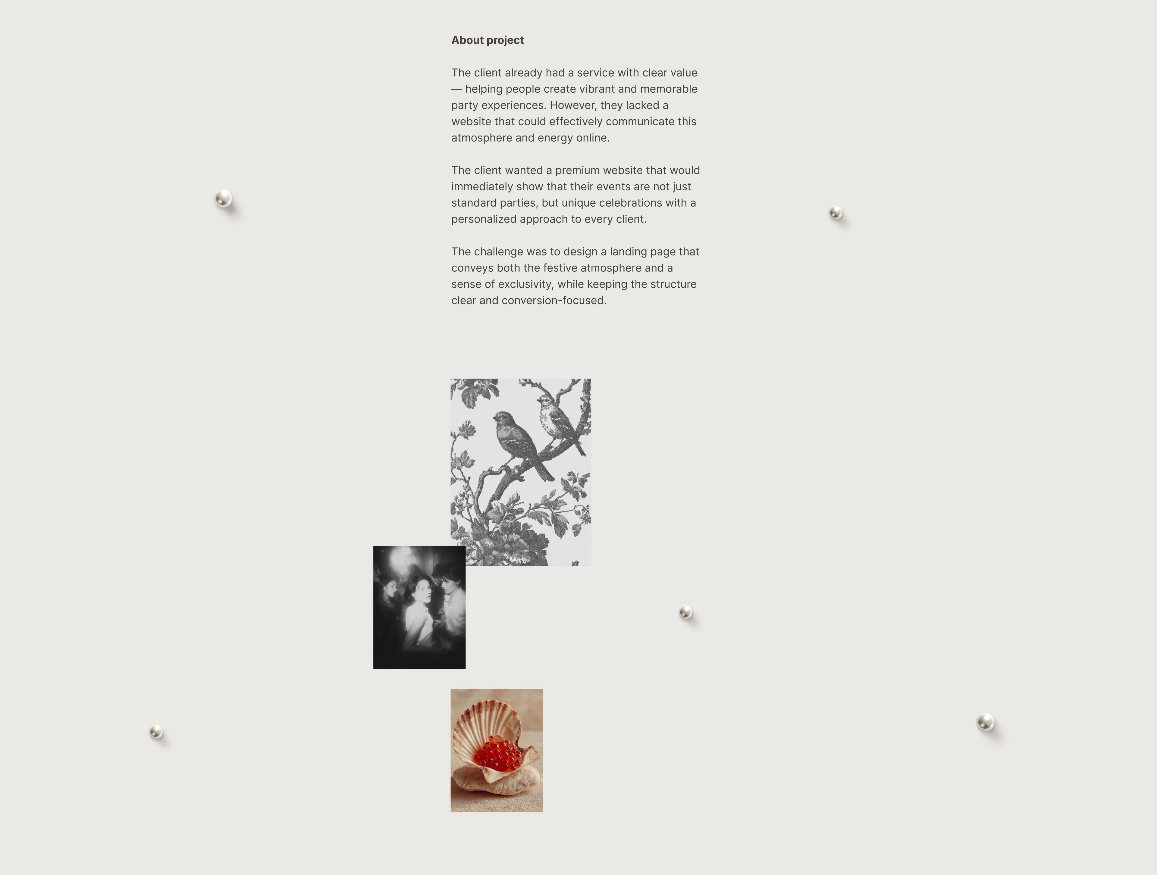 Party Upgrade — event organization сайт ивент агентства — Изображение №2 — Интерфейсы, Брендинг на Dprofile