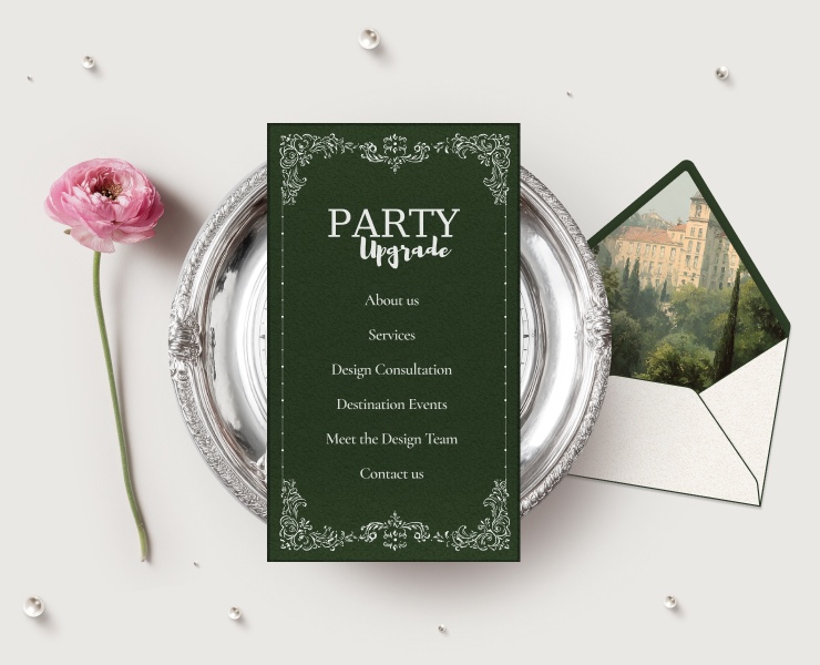 Party Upgrade — event organization сайт ивент агентства — Интерфейсы, Брендинг на Dprofile