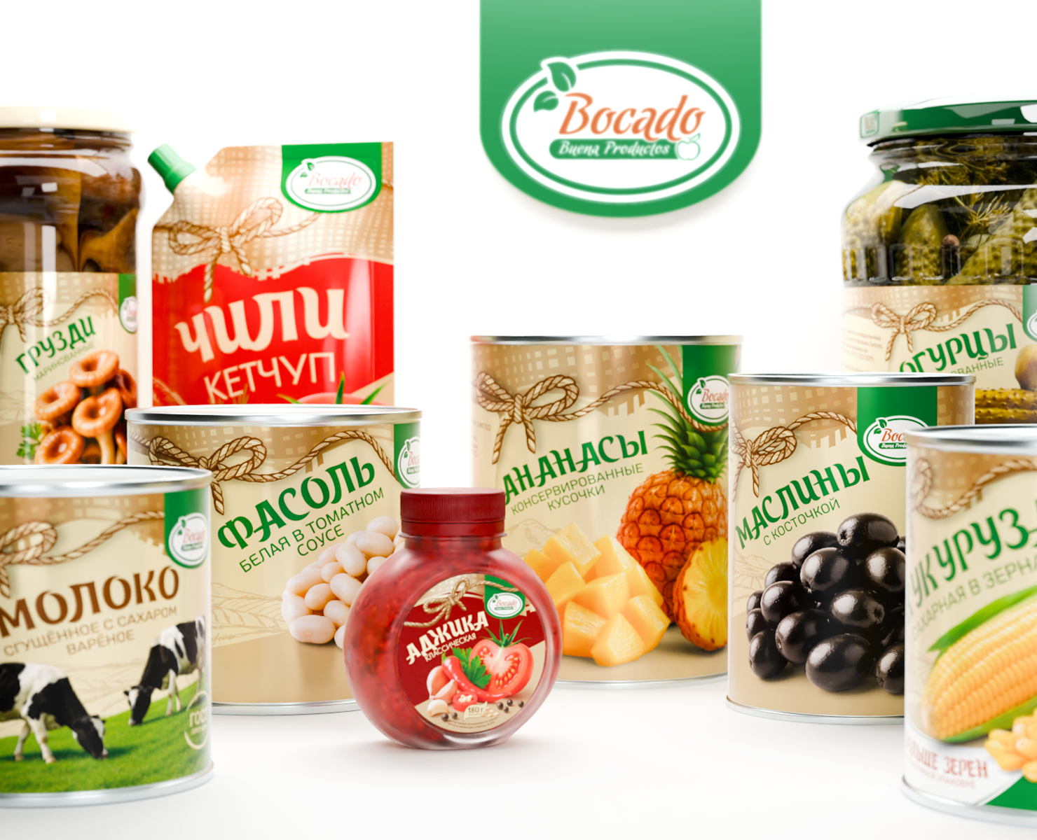 Ребрендинг этикеток BOCADO — Брендинг, Графика на Dprofile