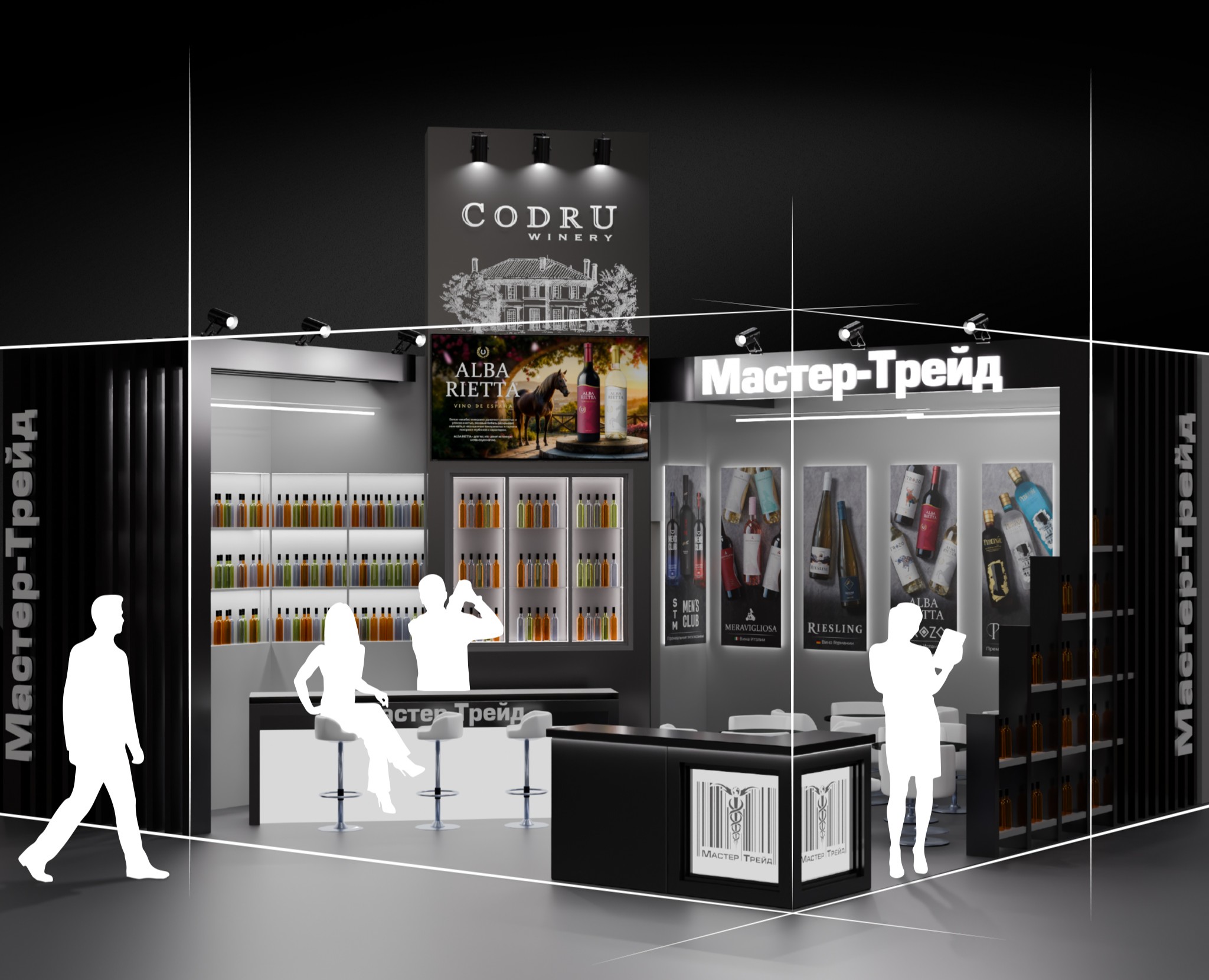 Стенд для выставки ПРОДЭКСПО — 3D, Архитектура на Dprofile