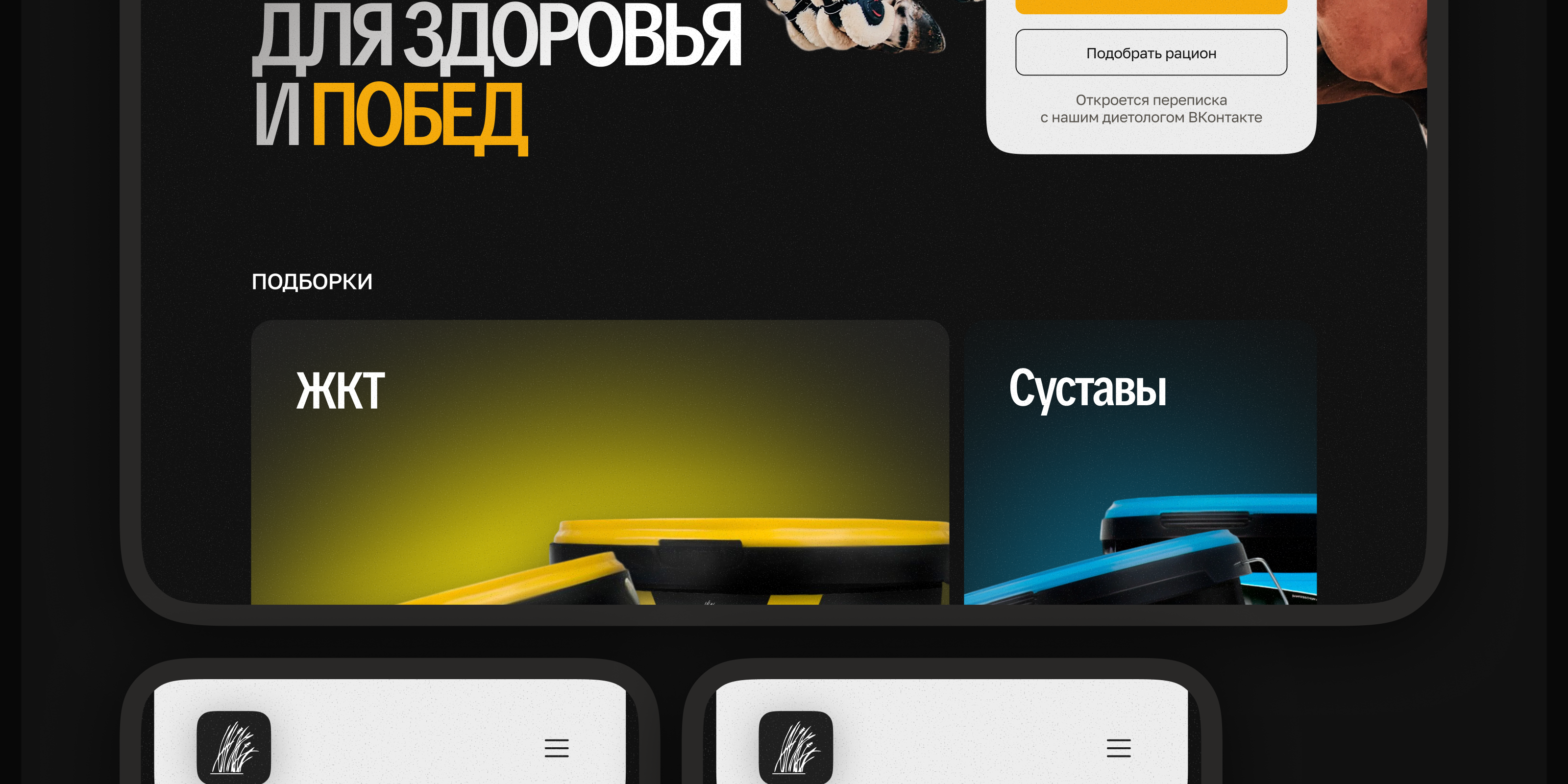 🐎 Редизайн бренда конных кормов · ТМ-Корма — Изображение №10 — Интерфейсы, Маркетинг на Dprofile