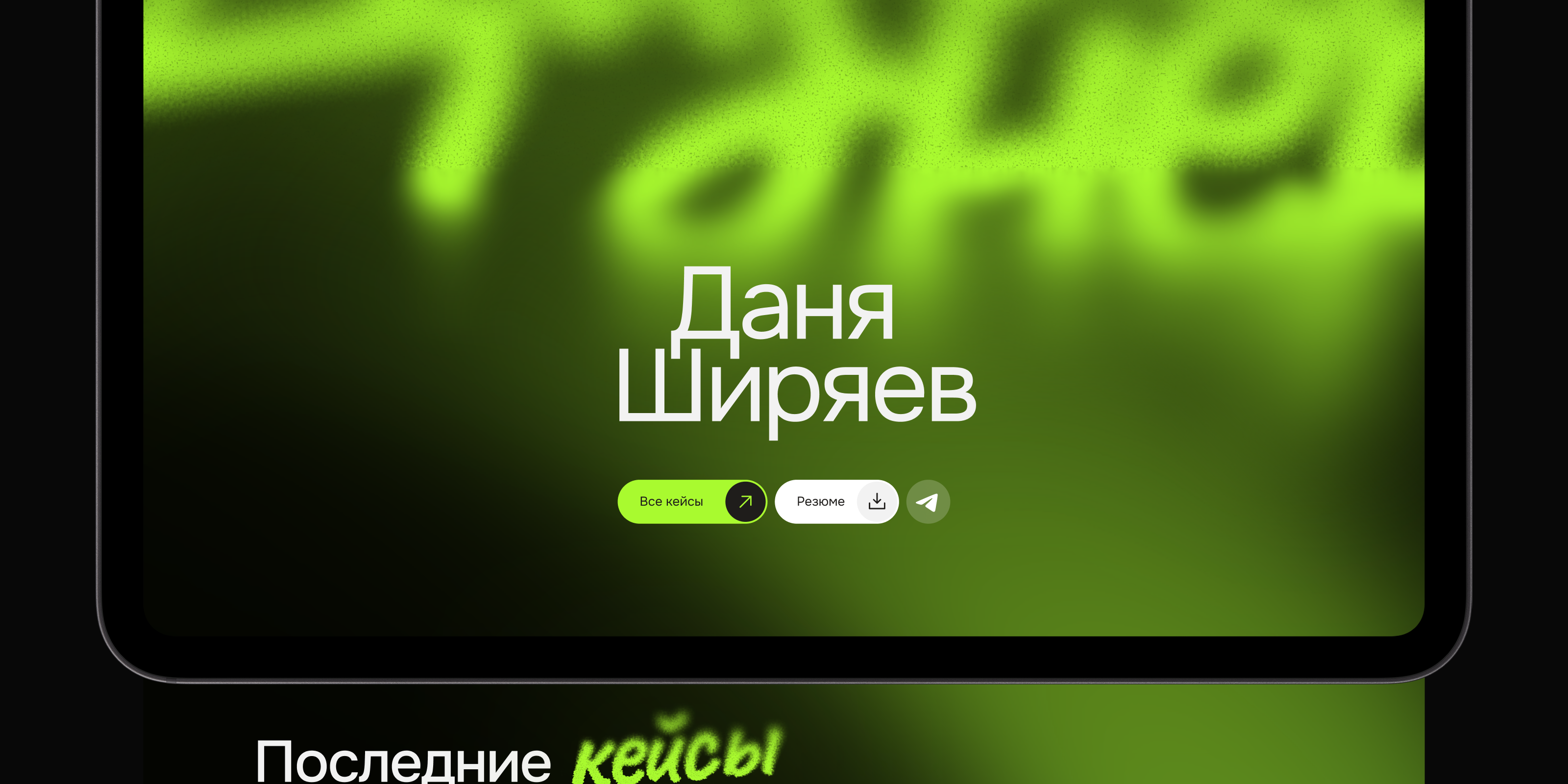 🎨 Личный сайт-портфолио · Даня Ширяев — Изображение №8 — Интерфейсы, Брендинг на Dprofile