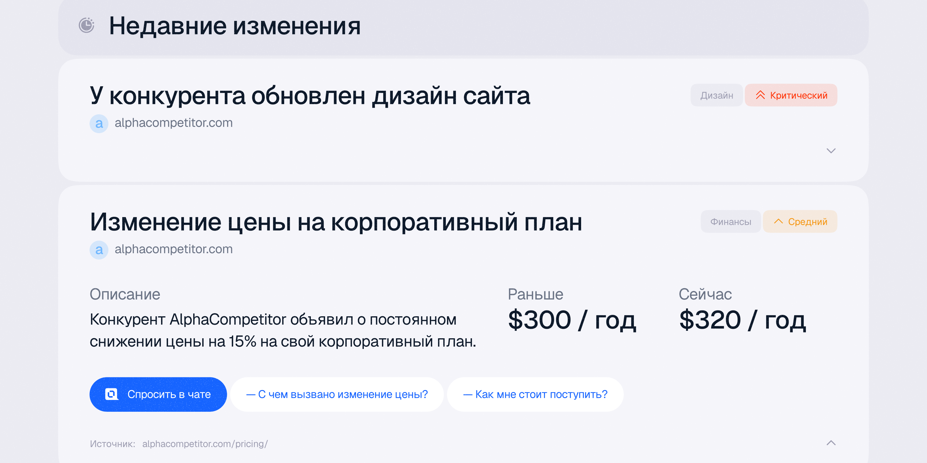 🧿 AI-анализ конкурентов: Outspy — Изображение №14 — Интерфейсы на Dprofile