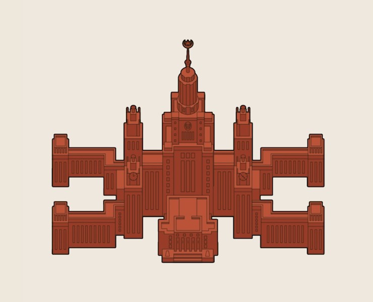 МГУ имени М. В. Ломоносова — система навигации — Брендинг, Графика на Dprofile