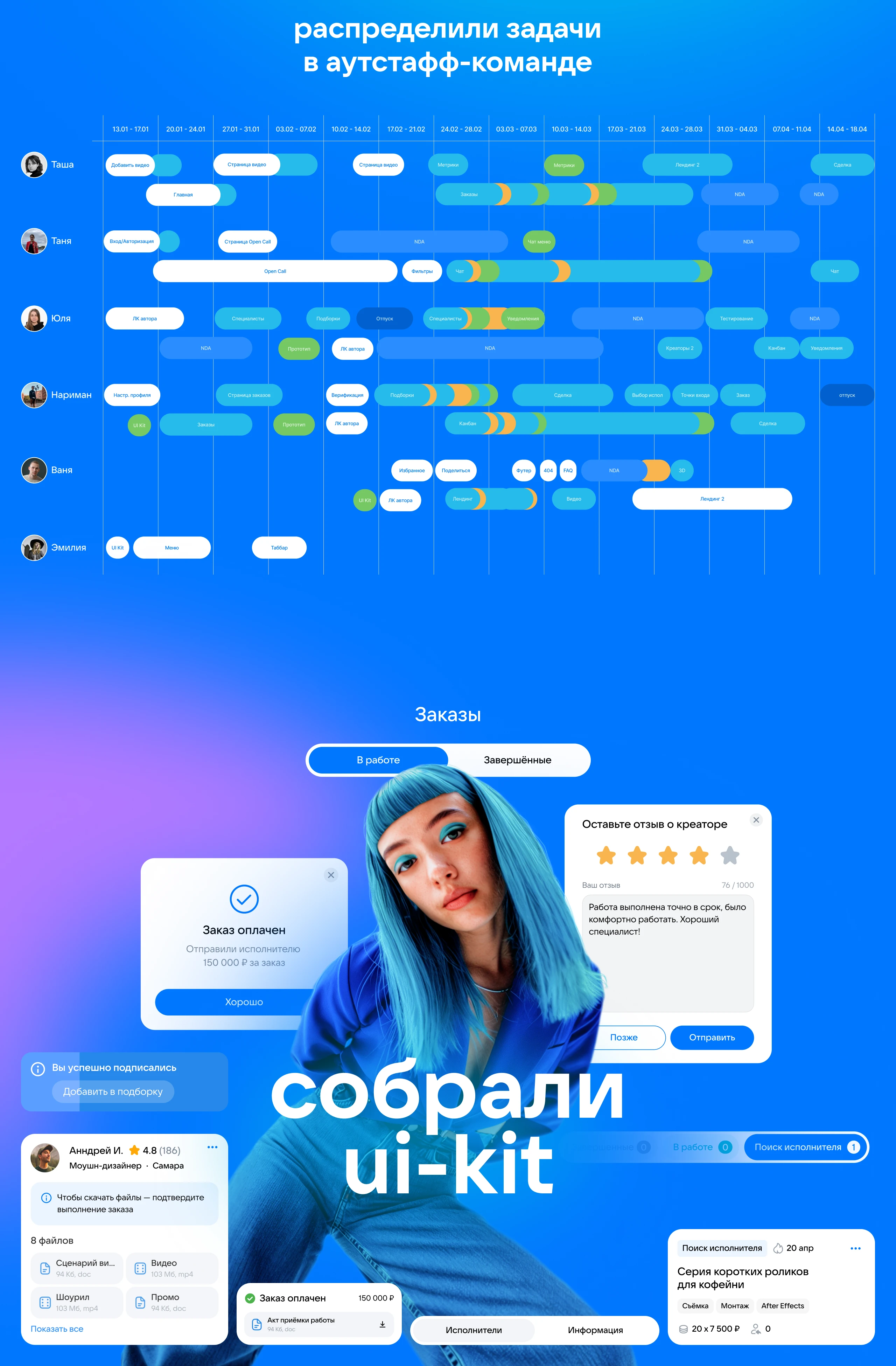 Биржа креаторов от ВК — Изображение №4 — Интерфейсы на Dprofile