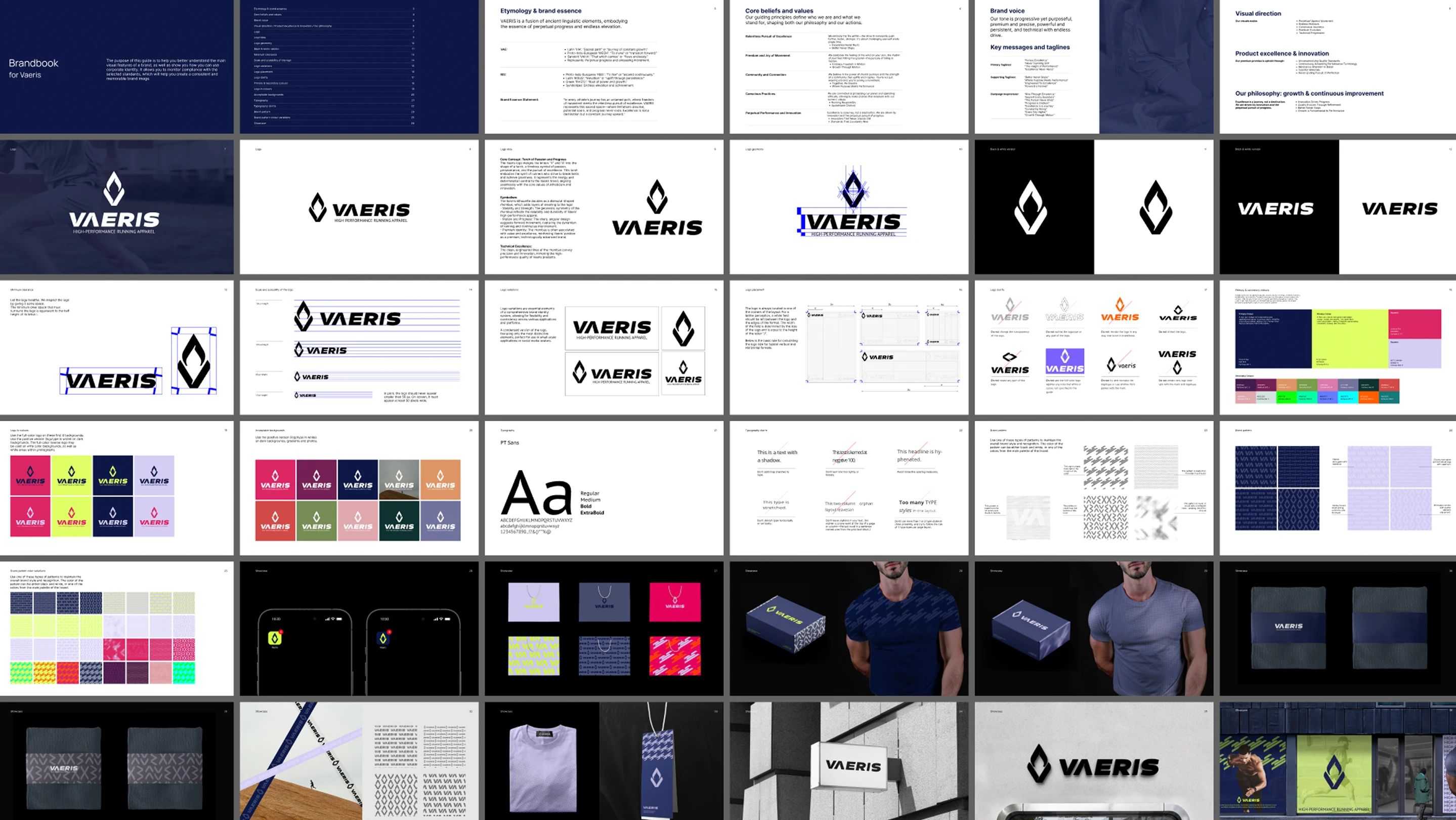 Running Clothes Vaeris Brand Identity / Logo — Изображение №9 — Брендинг на Dprofile