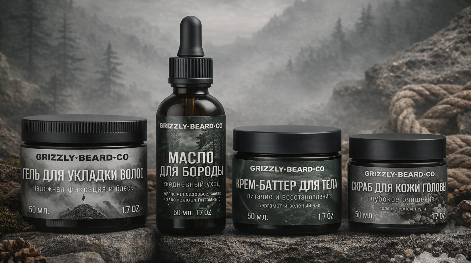 Логотип и упаковка — Grizzly Beard.Co — Изображение №10 — Брендинг на Dprofile