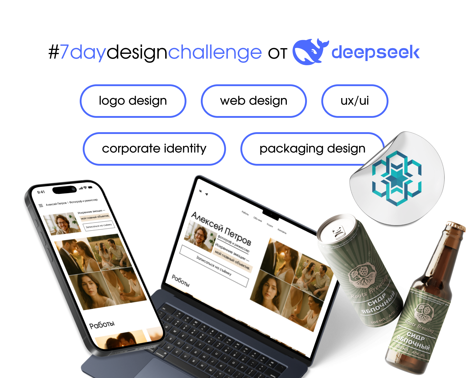 #7daydesignchallenge от Deepseek на Dprofile