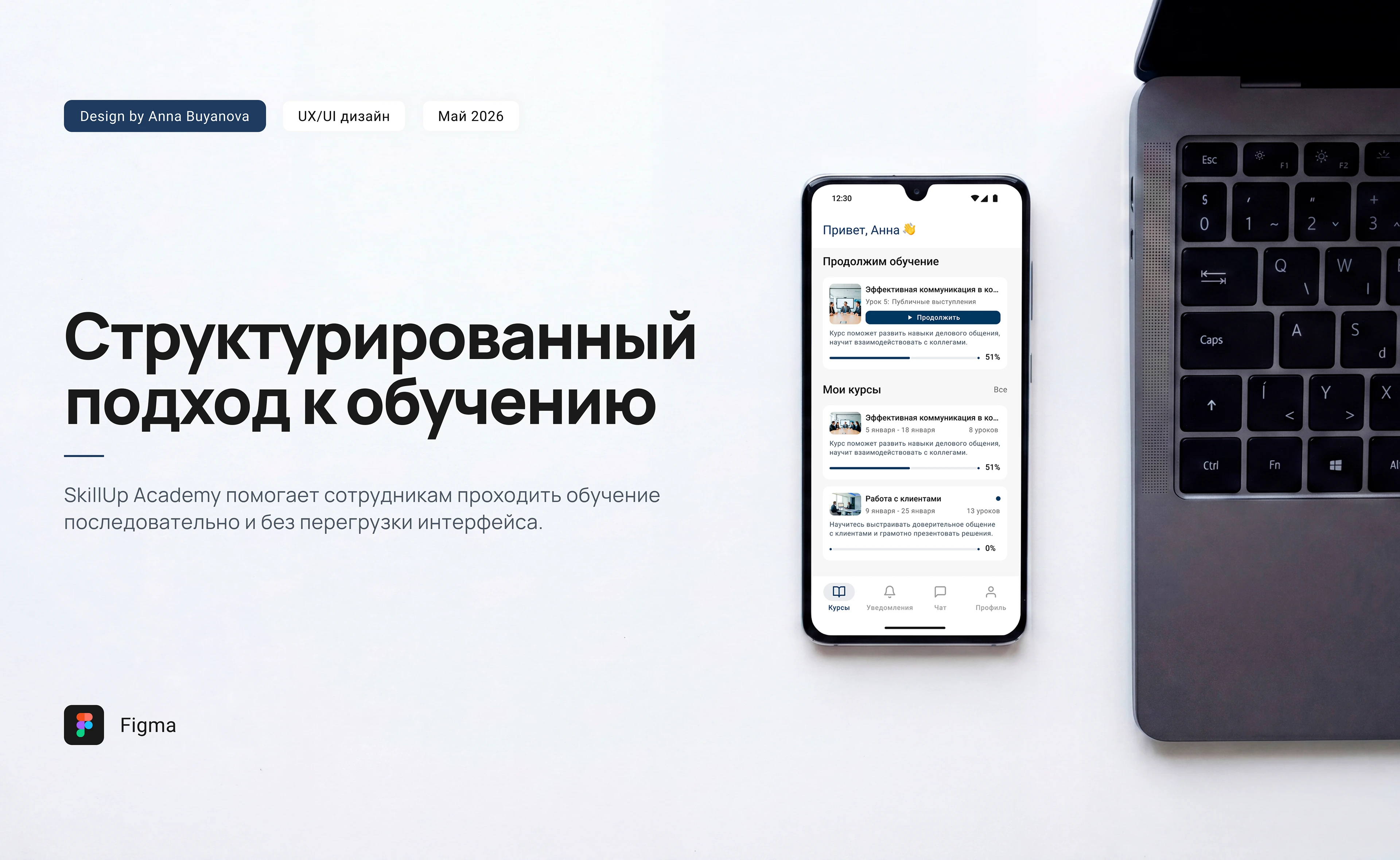 SkillUp Academy — UX/UI дизайн EdTech-приложения — Изображение №1 — Интерфейсы на Dprofile