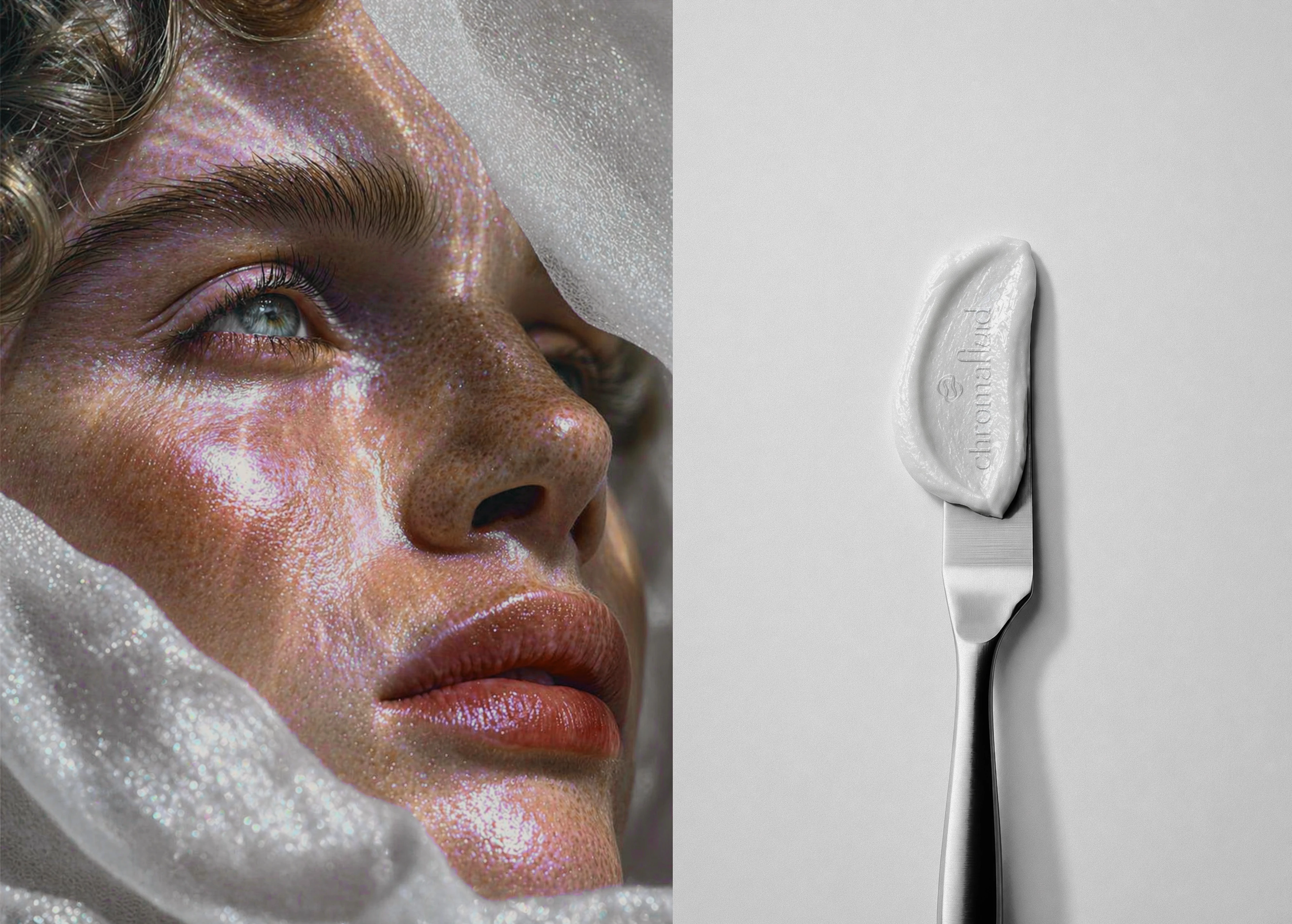 CHROMAFLUID — Cosmetic Brand Identity Design — Изображение №3 — Брендинг на Dprofile