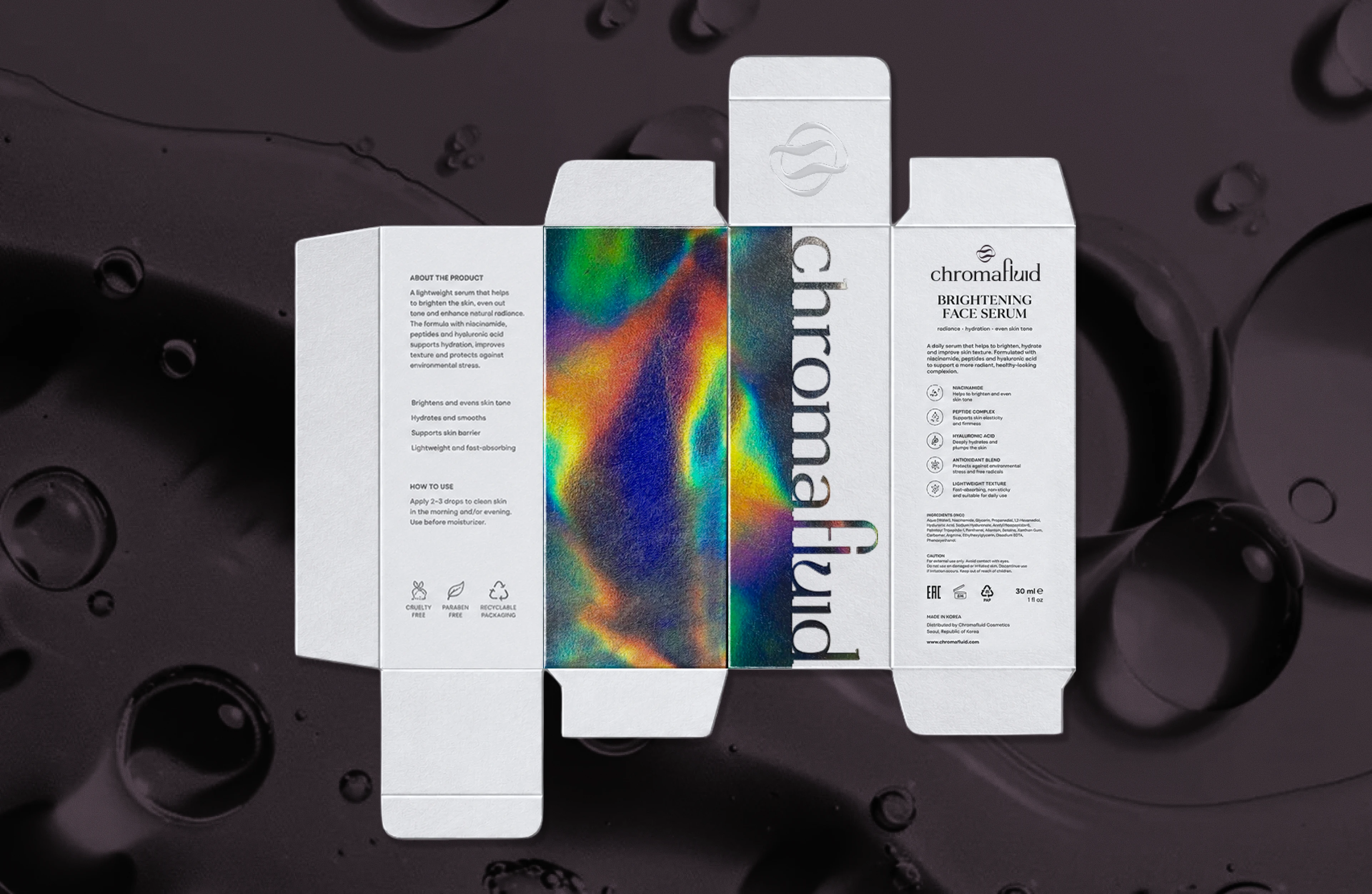CHROMAFLUID — Cosmetic Brand Identity Design — Изображение №8 — Брендинг на Dprofile